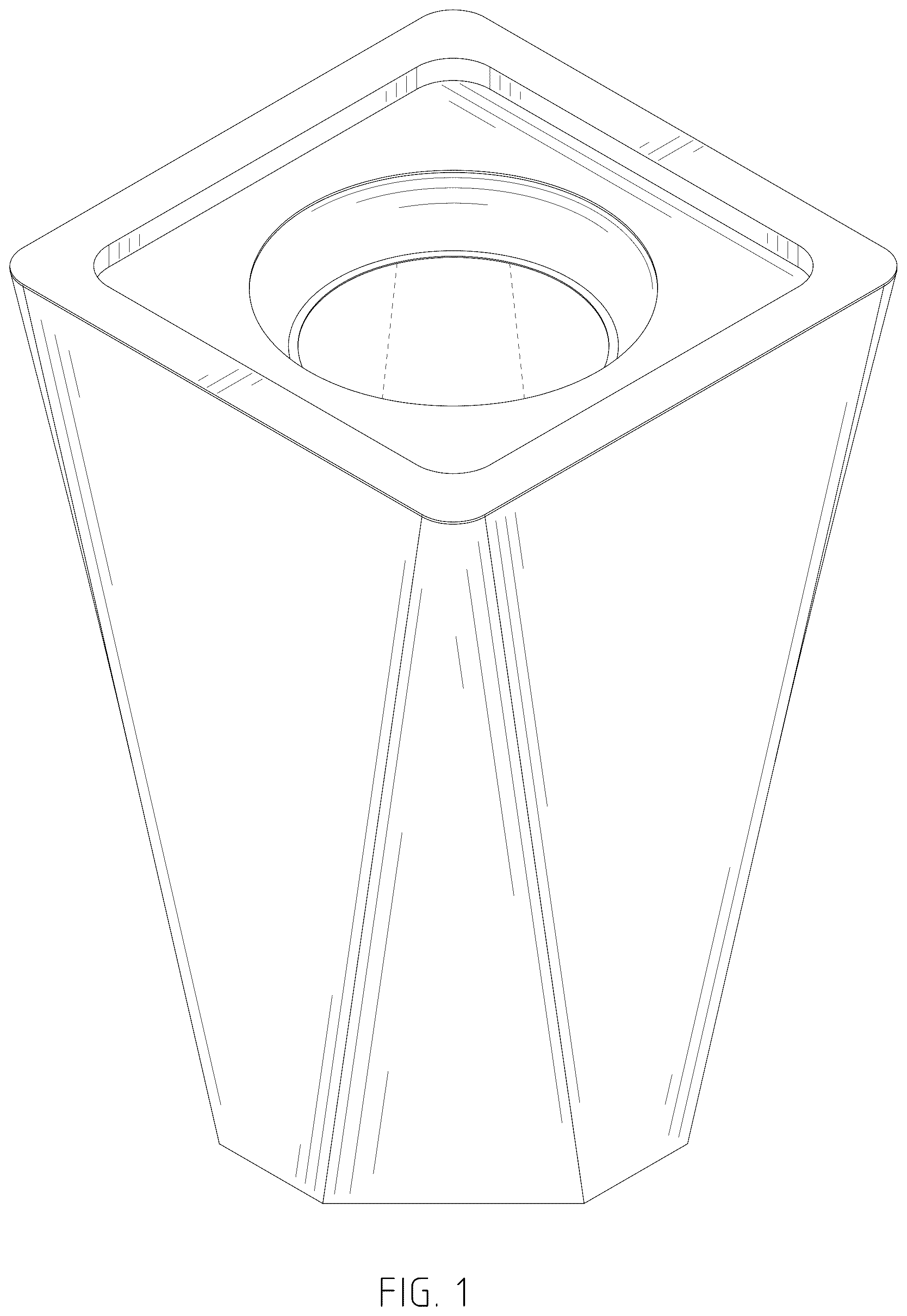 Patent USD1078537 Figure 1 – Flowerpot