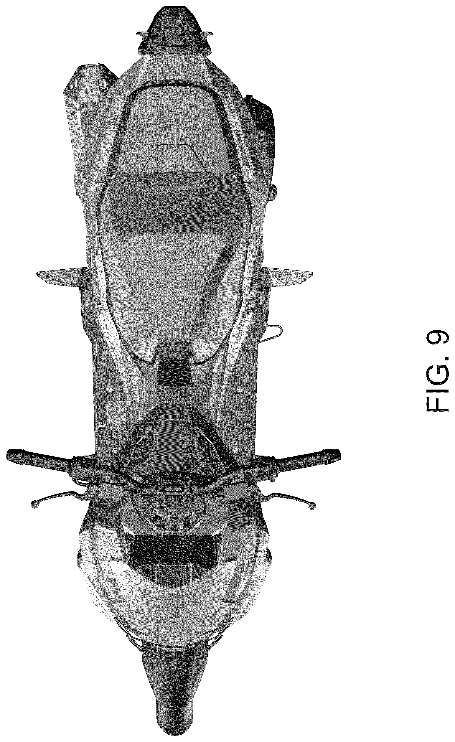 Patent USD1078544 Figure 9 – Motorcycle