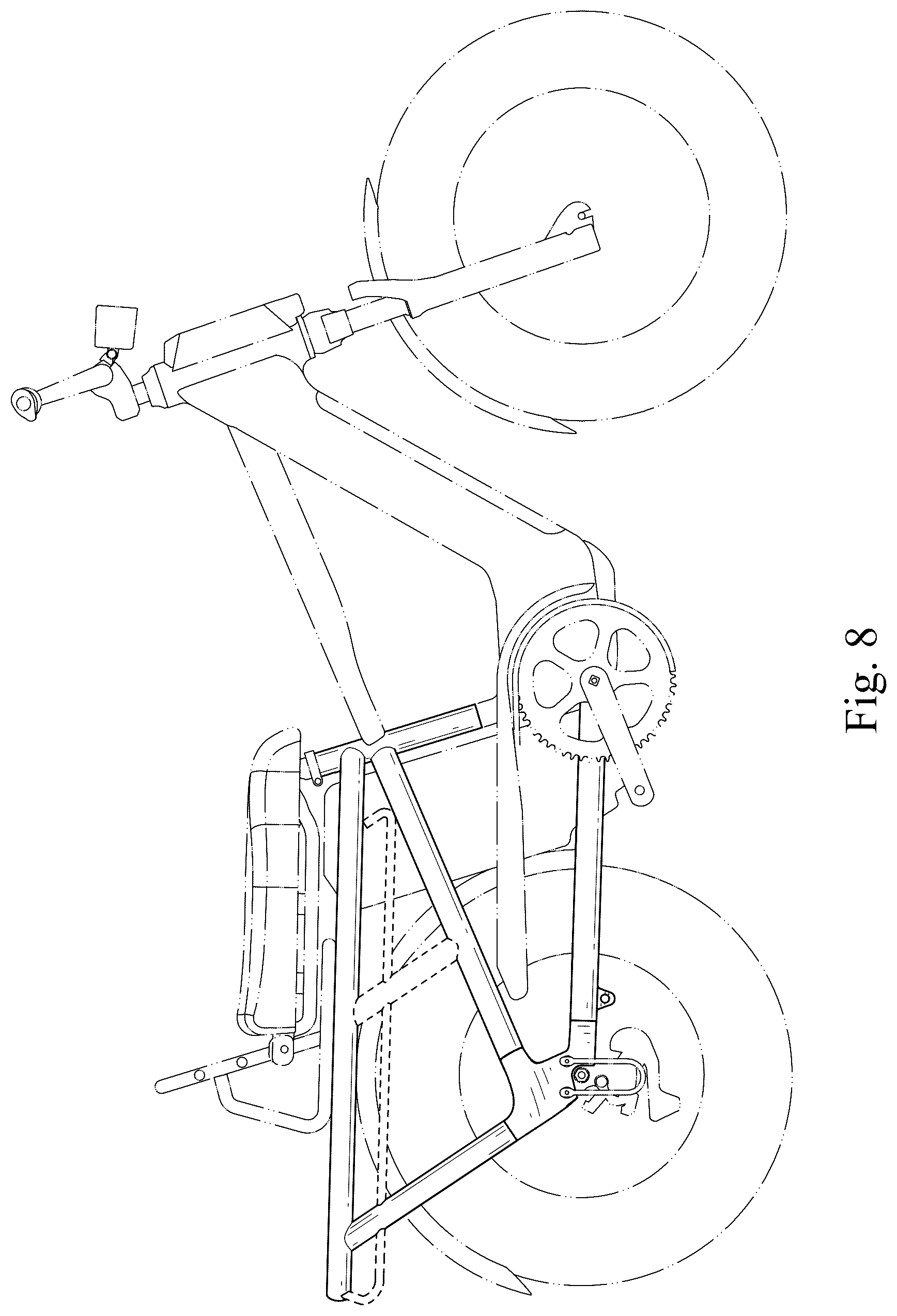 Patent USD1078548 Figure 5 – Bicycle frame