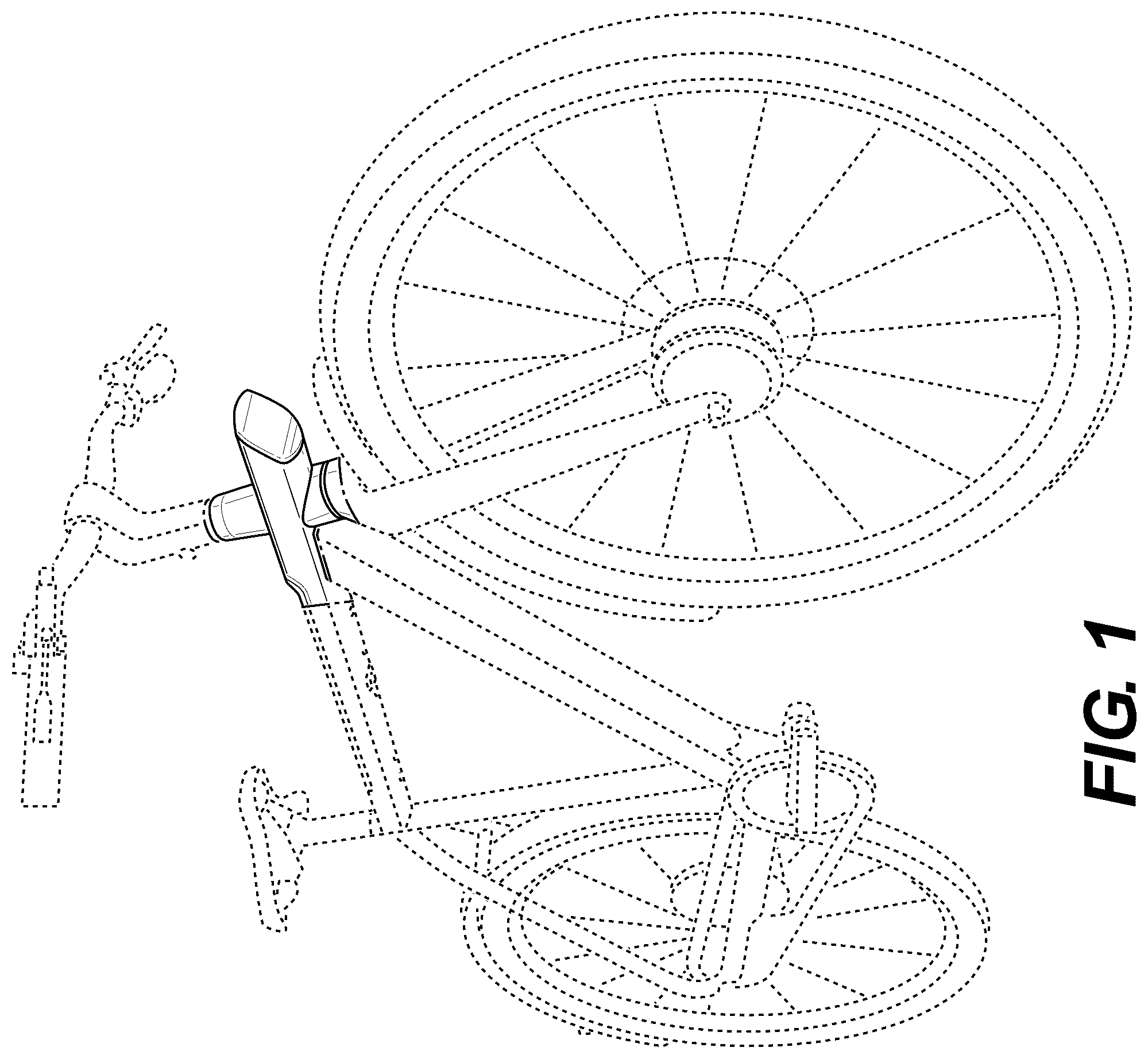 Patent USD1078551 Figure 1 – Bicycle frame