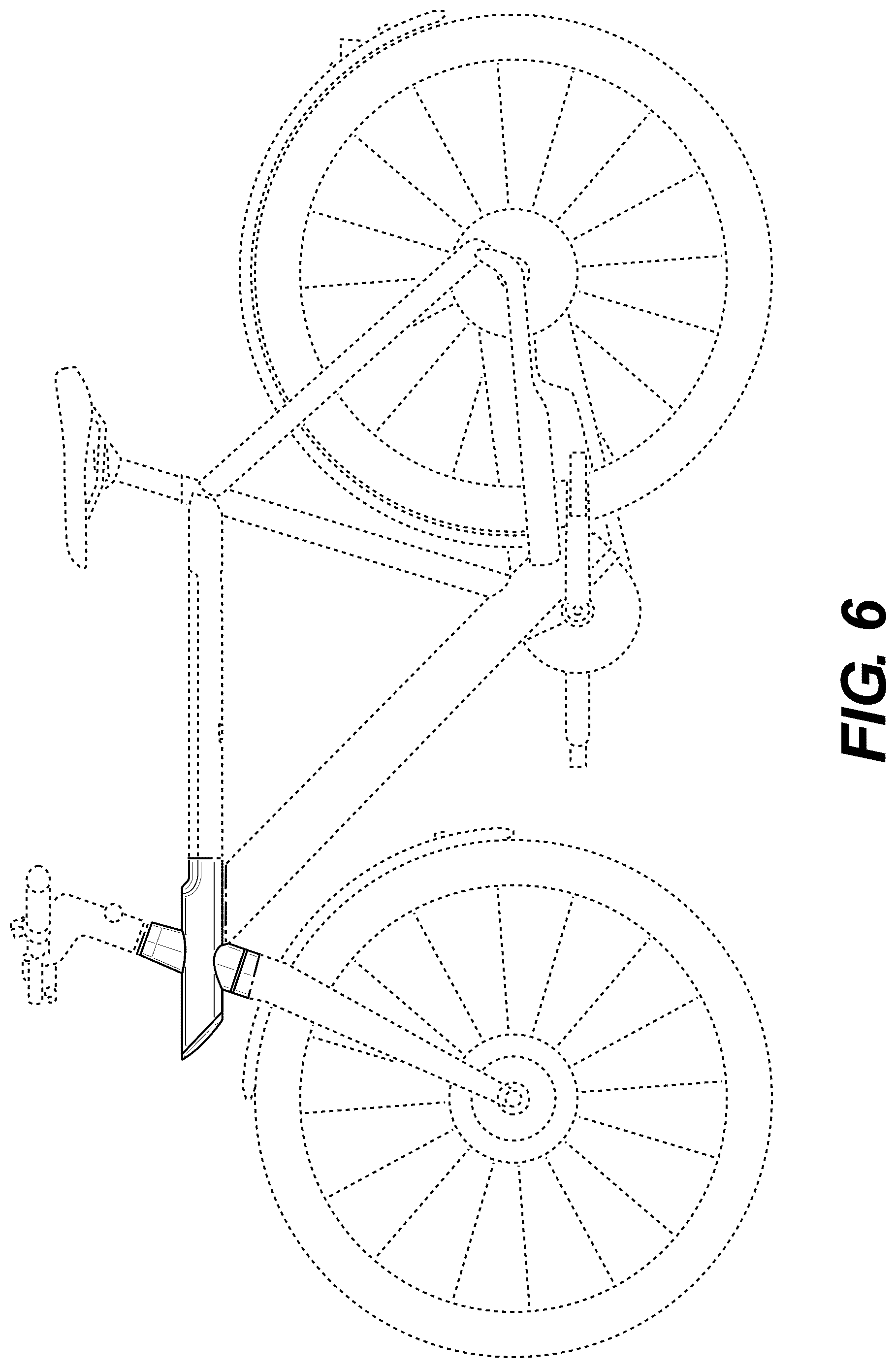 Patent USD1078551 Figure 6 – Bicycle frame