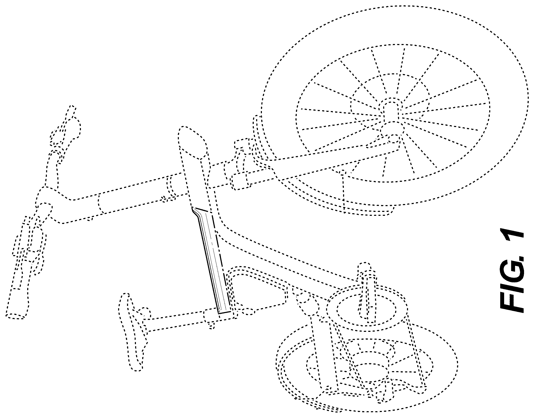 Patent USD1078552 Figure 1 – Bicycle frame