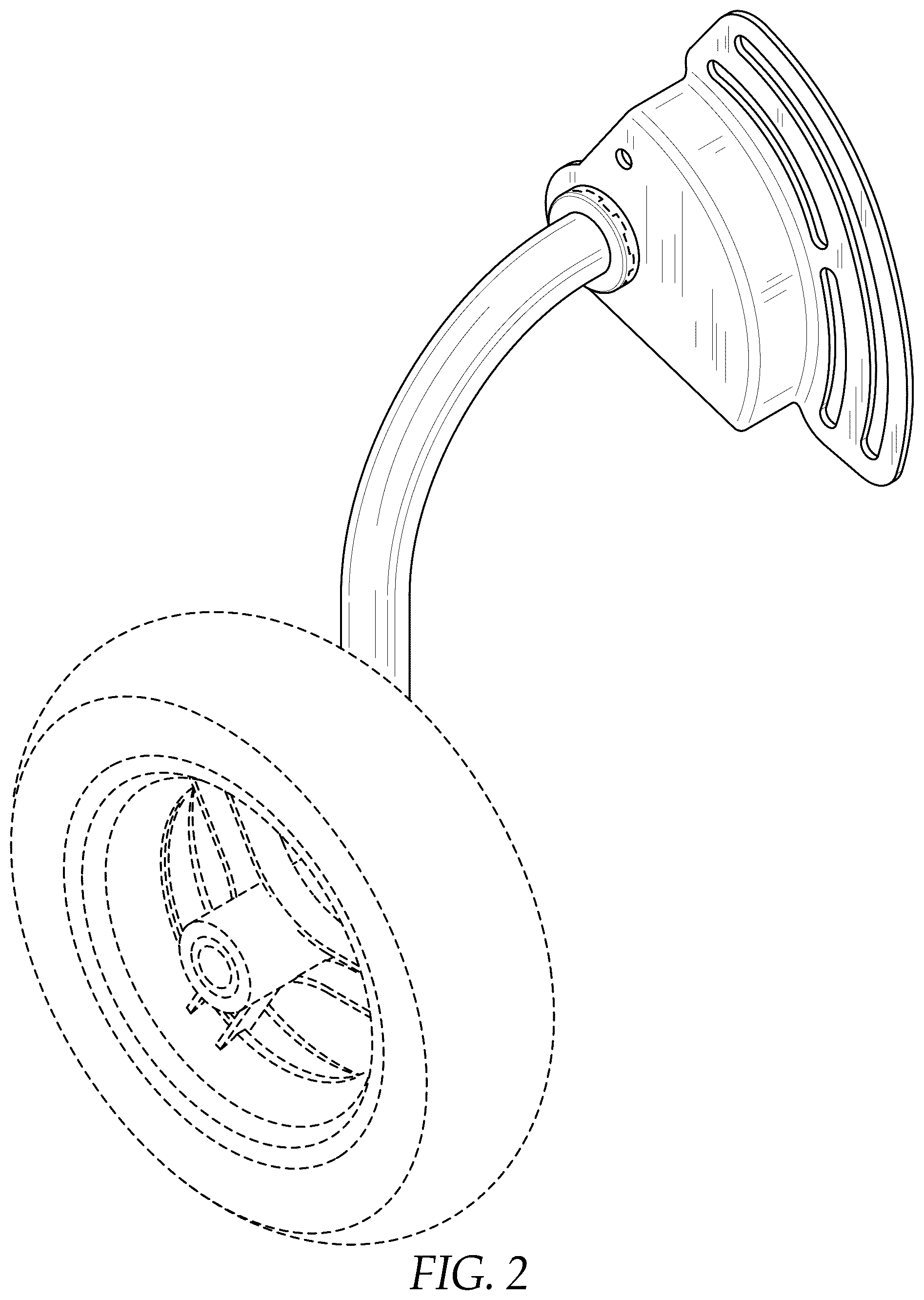 Patent USD1078553 Figure 2 – Training wheel stabilizing device