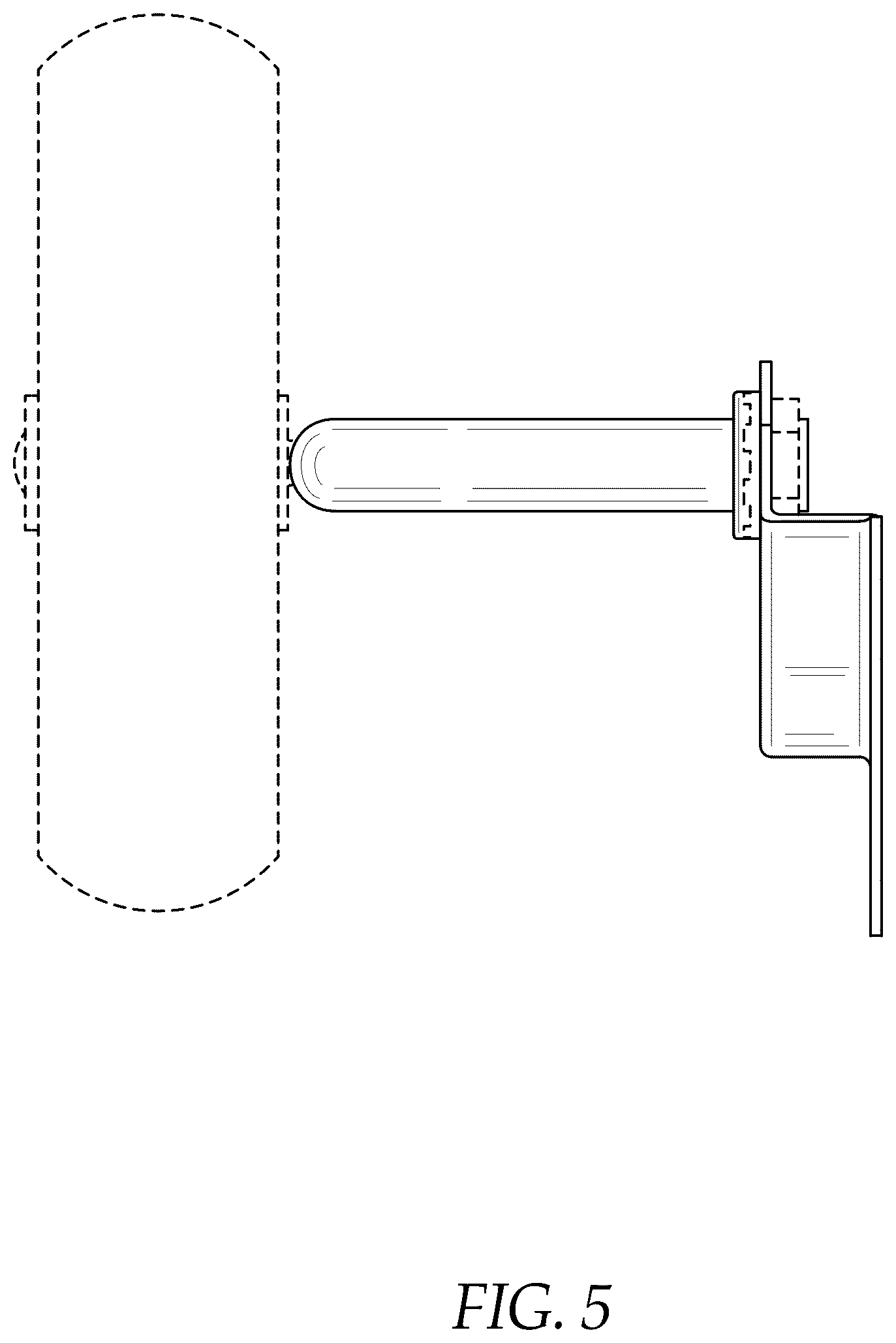Patent USD1078553 Figure 5 – Training wheel stabilizing device