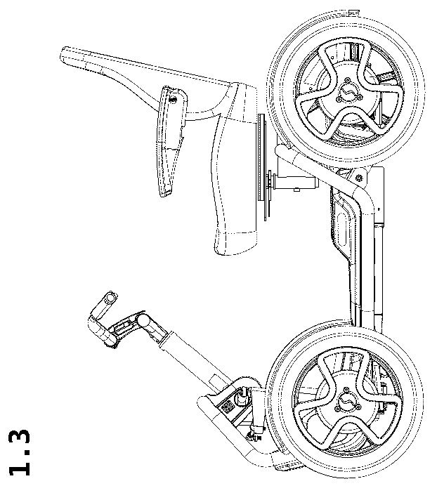 Patent USD1078555 Figure 3 – Mobility scooter