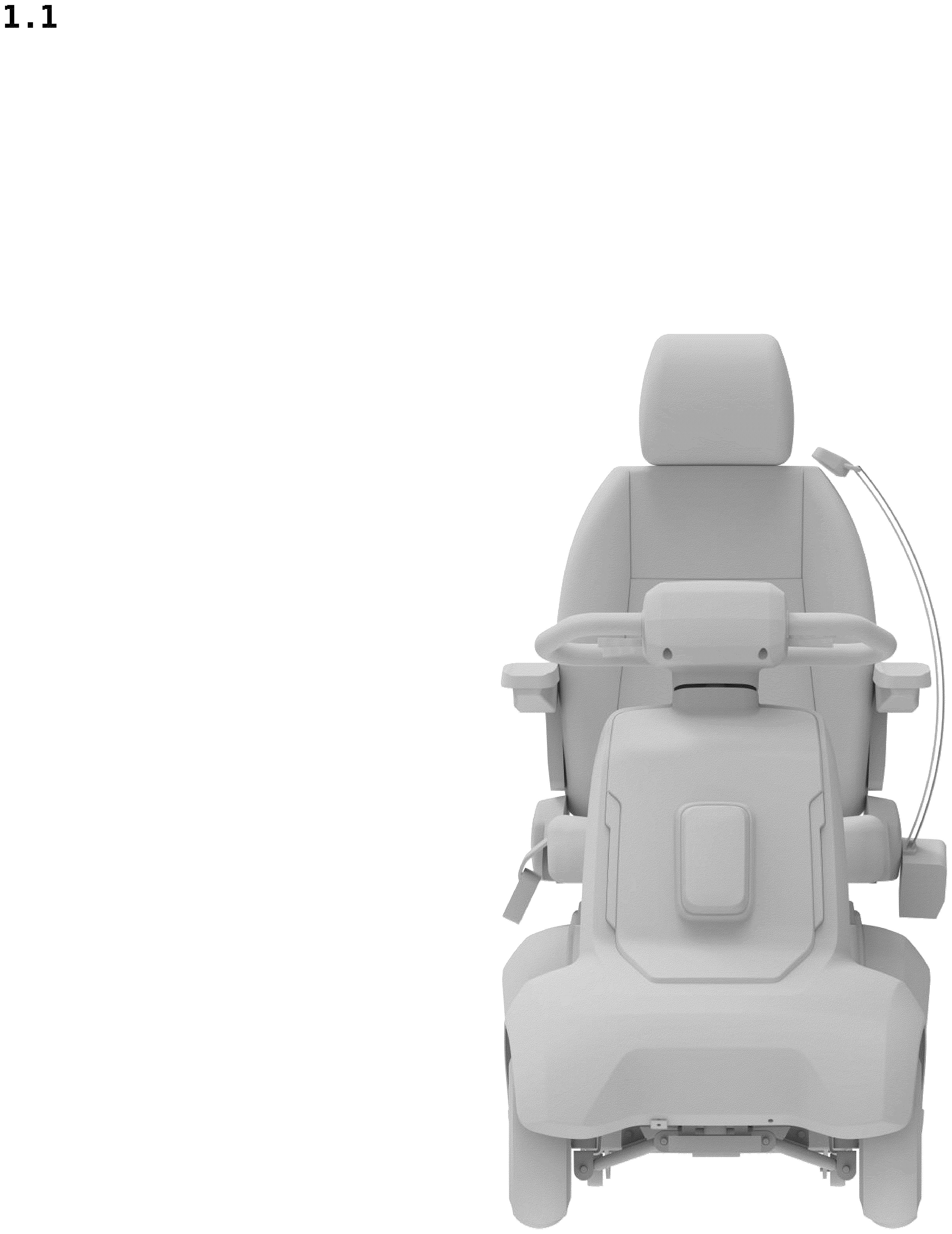 Patent USD1078558 — Mobility scooter — Figure 1