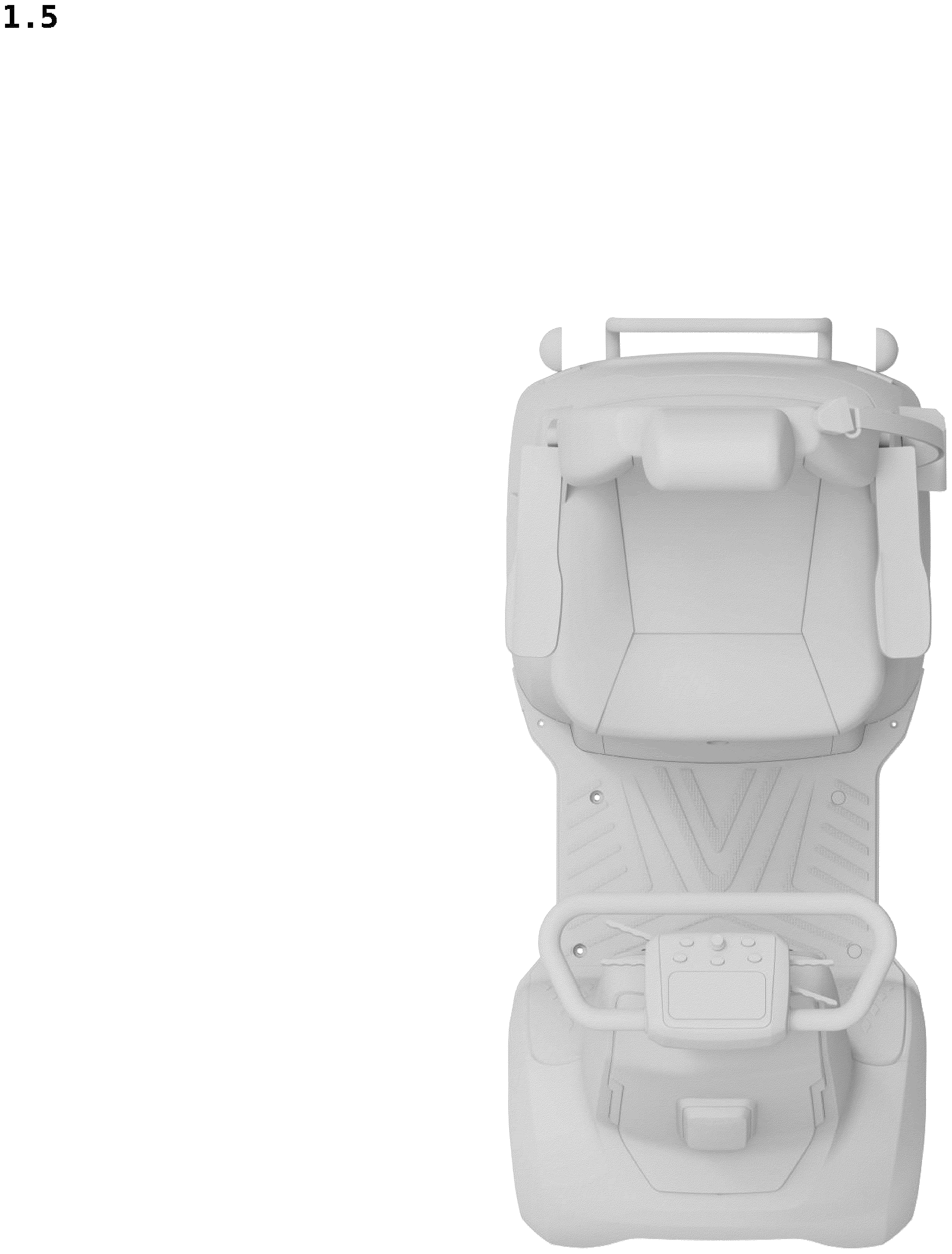 Patent USD1078558 Figure 5 – Mobility scooter