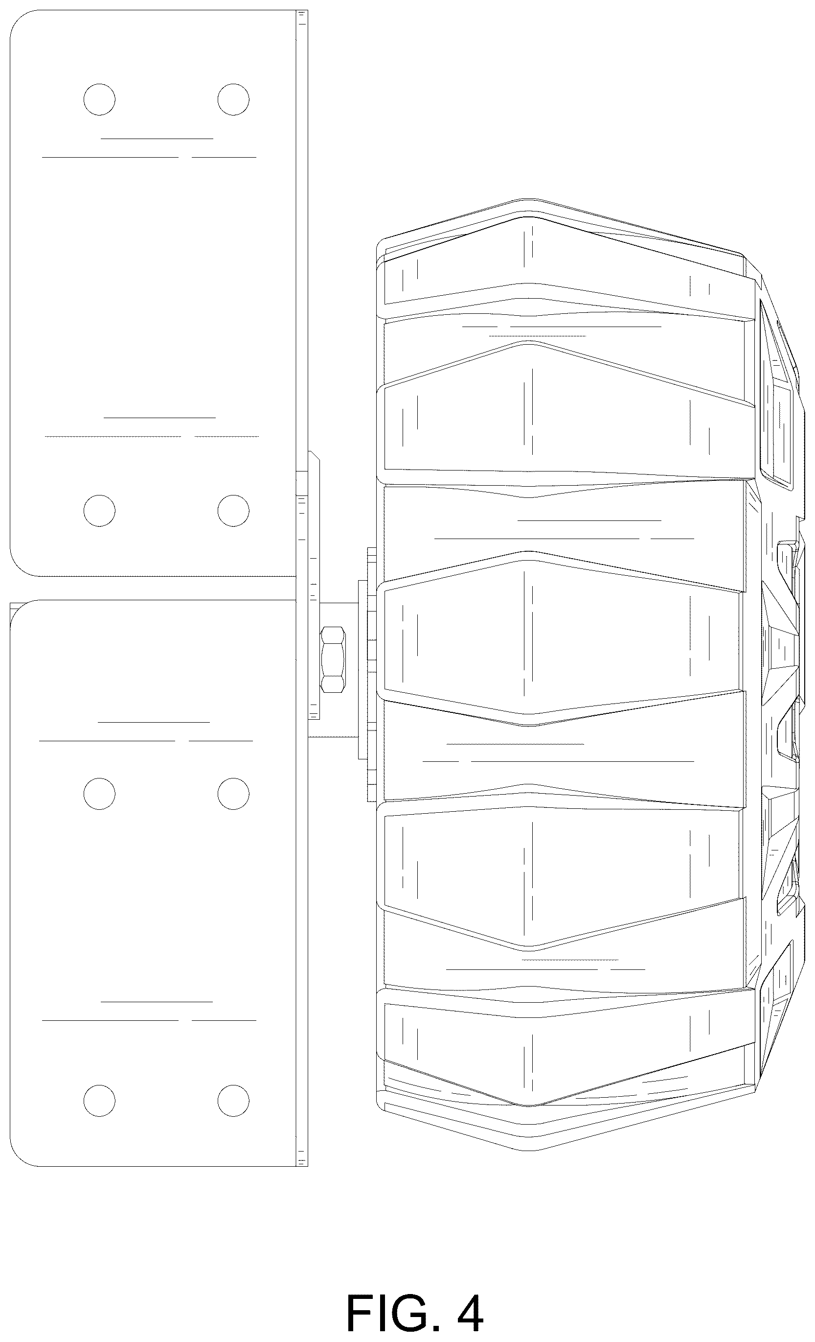 Patent USD1078560 Figure 4 – Boat dock fender bumper