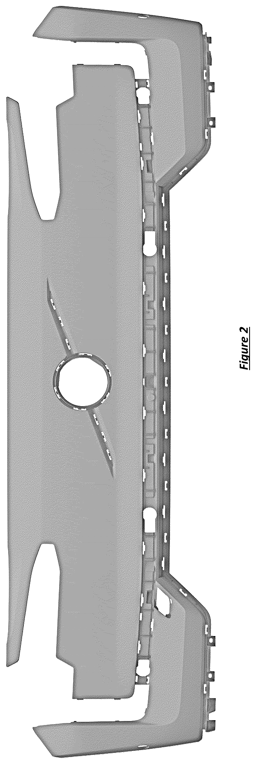 Patent USD1078561 Figure 2 – Front bumper