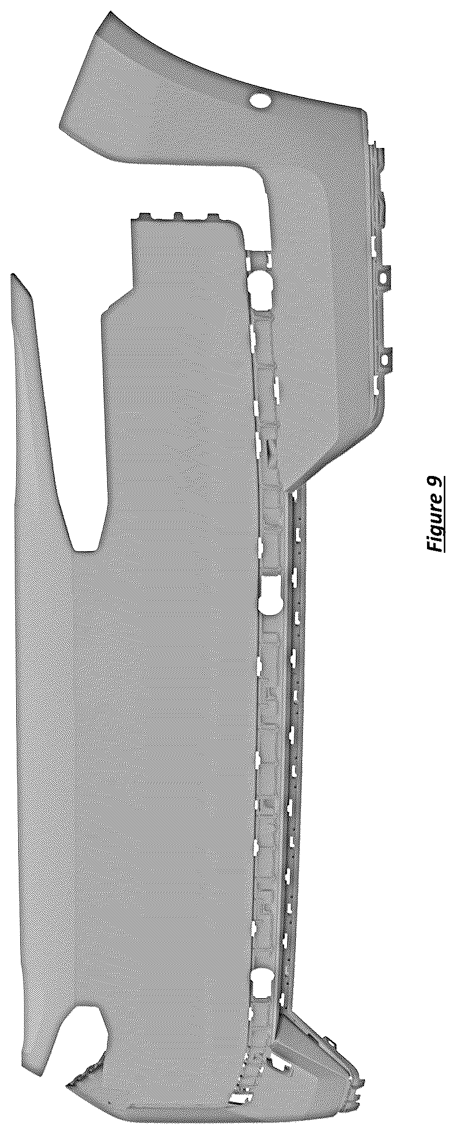 Patent USD1078561 Figure 9 – Front bumper