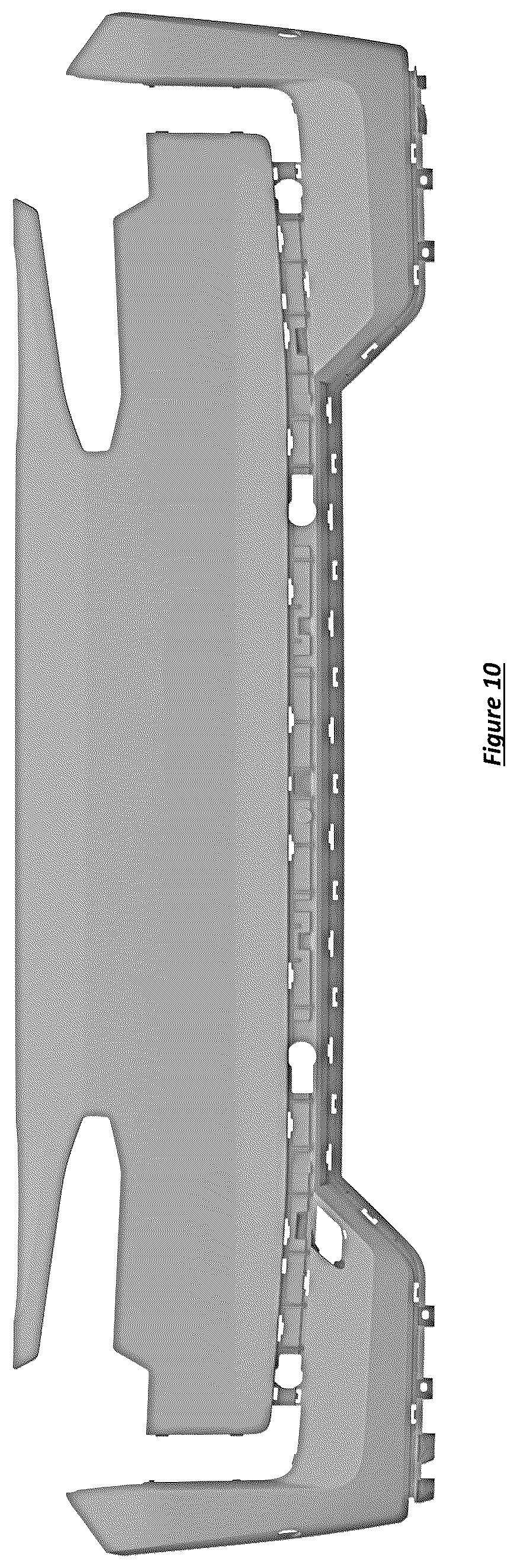 Patent USD1078561 Figure 10 – Front bumper