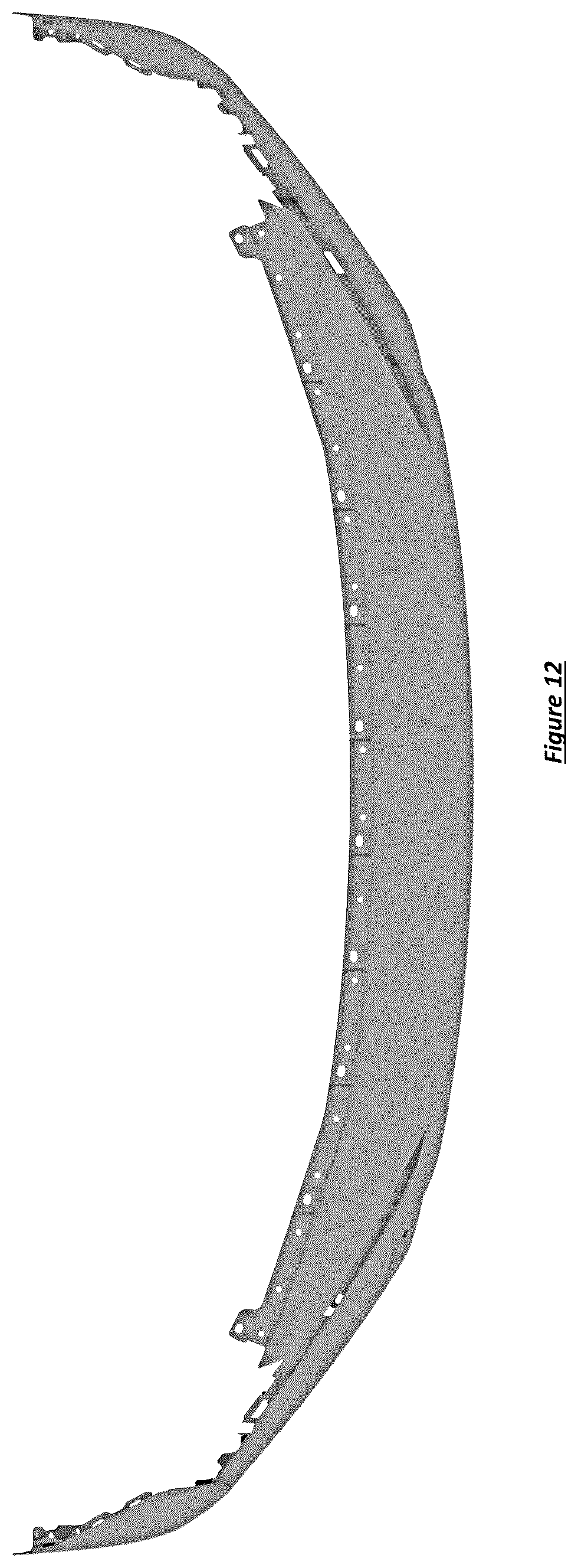 Patent USD1078561 Figure 12 – Front bumper