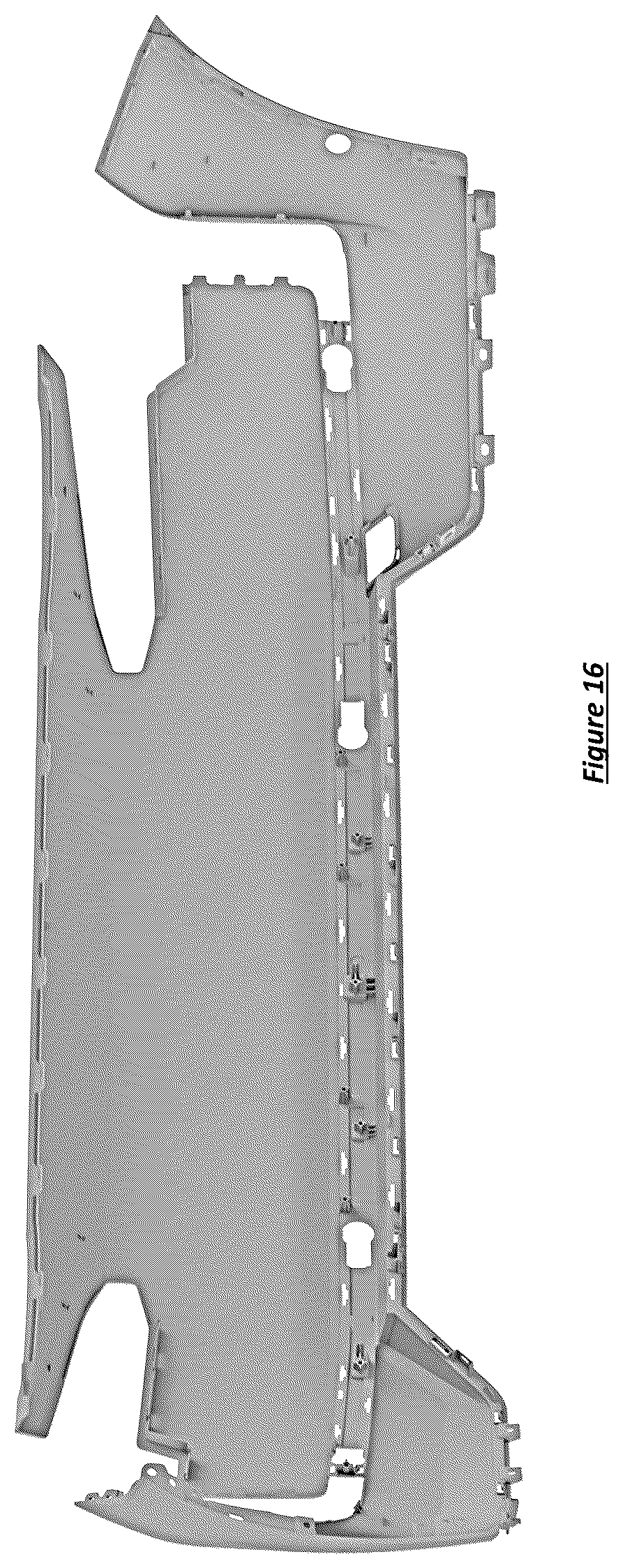 Patent USD1078561 Figure 16 – Front bumper