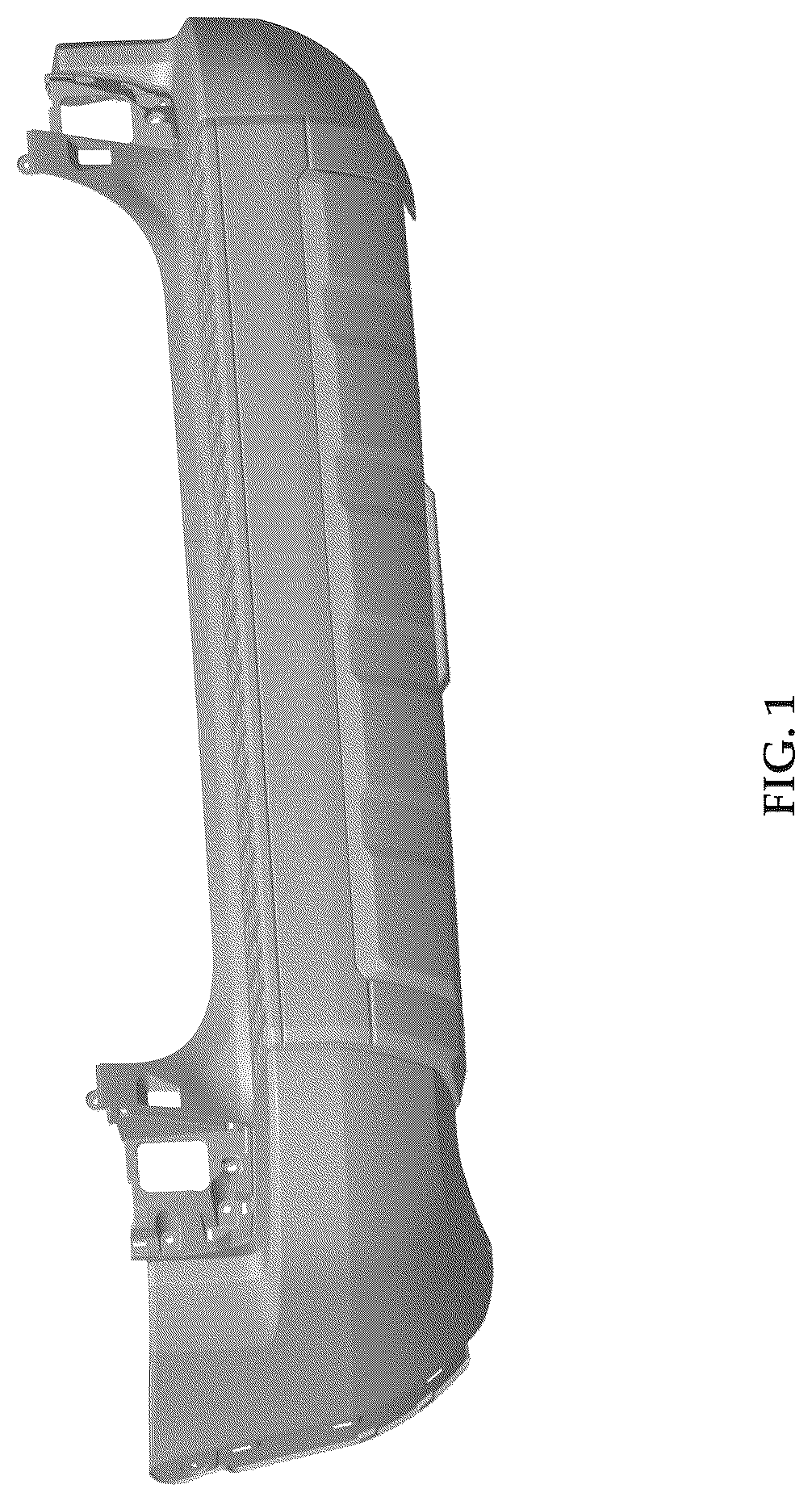 Patent USD1078562 Figure 1 – Rear bumper for an automobile