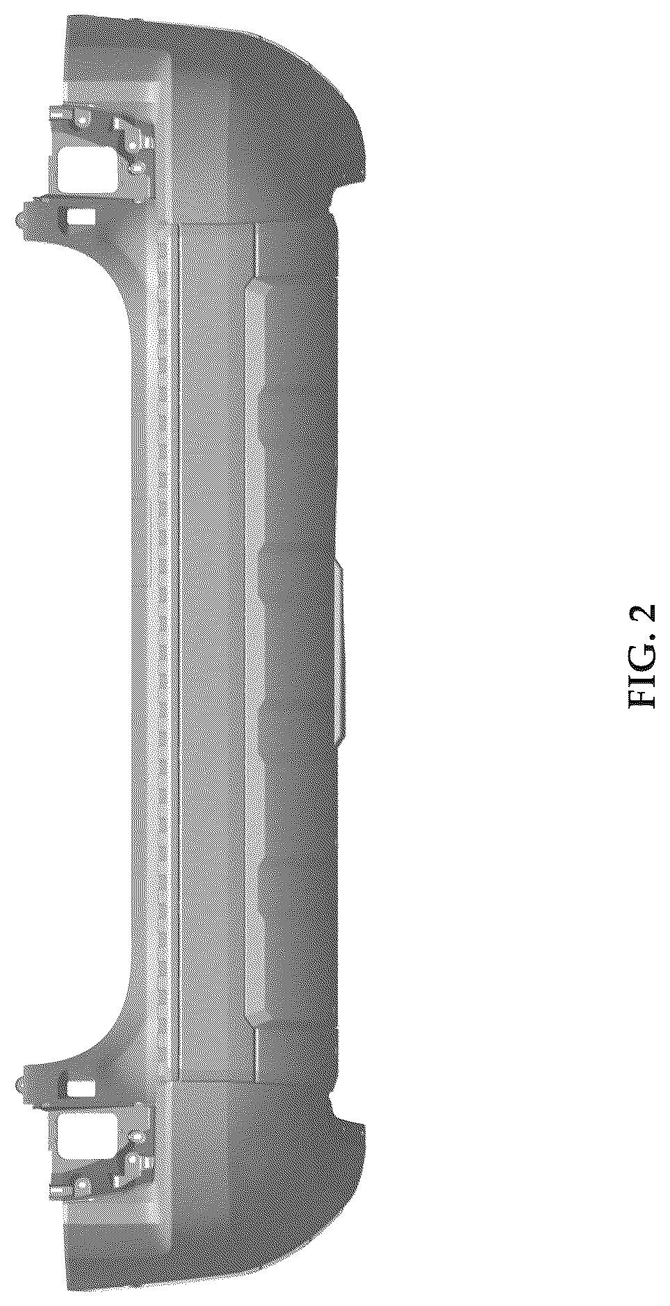 Patent USD1078562 Figure 2 – Rear bumper for an automobile
