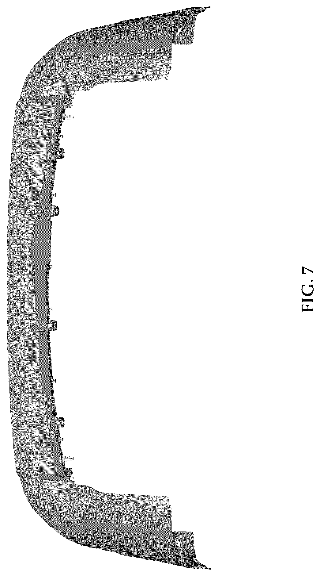 Patent USD1078562 Figure 7 – Rear bumper for an automobile