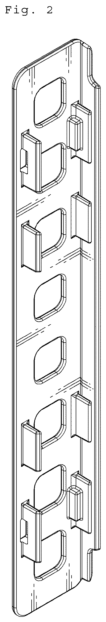 Patent USD1078564 Figure 2 – Radiator support cover for a vehicle