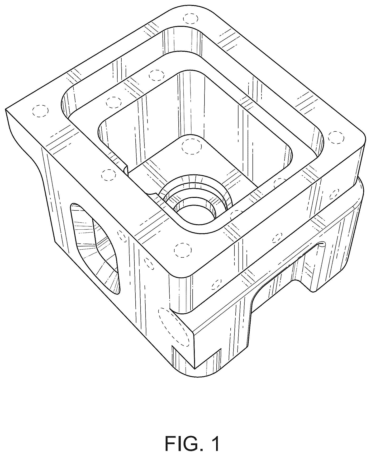 Patent USD1078566 Figure 1 – Shifter center cage for a vehicle