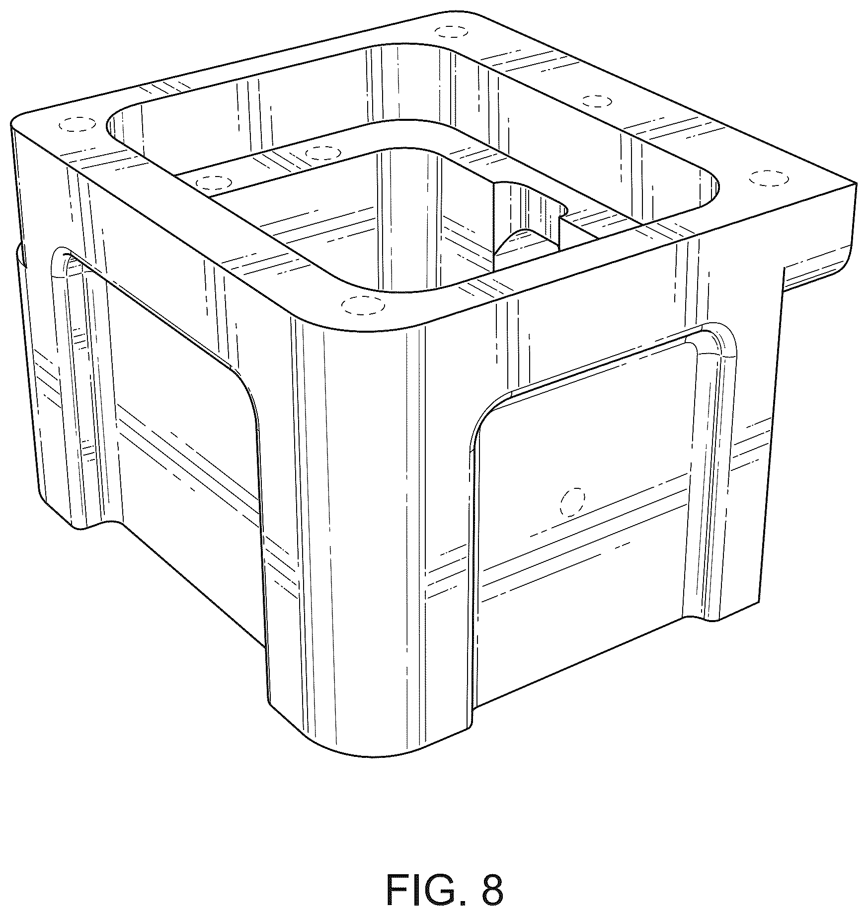 Patent USD1078566 Figure 8 – Shifter center cage for a vehicle