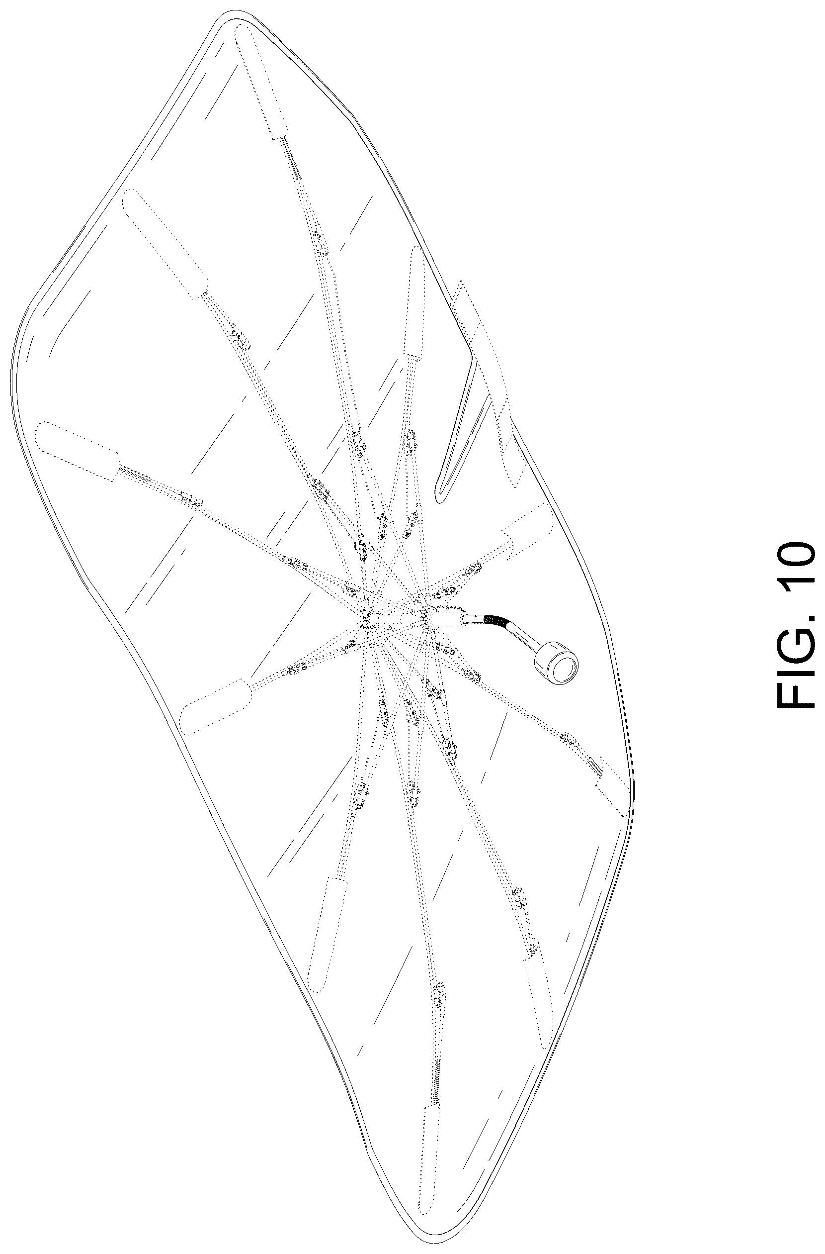Patent USD1078567 Figure 10 – Car windshield sun shade umbrella