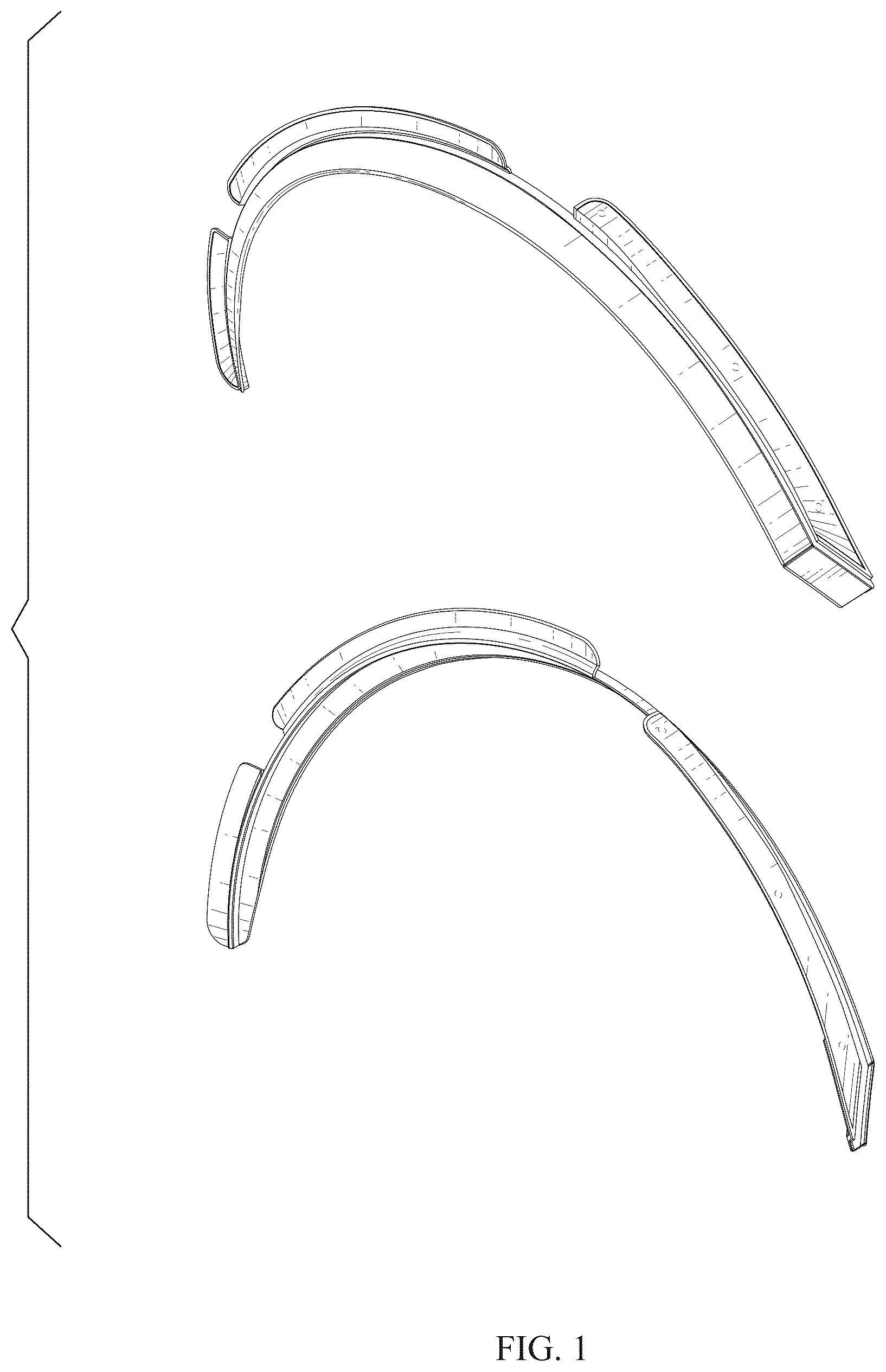 Patent USD1078568 Figure 1 – Fender flare set