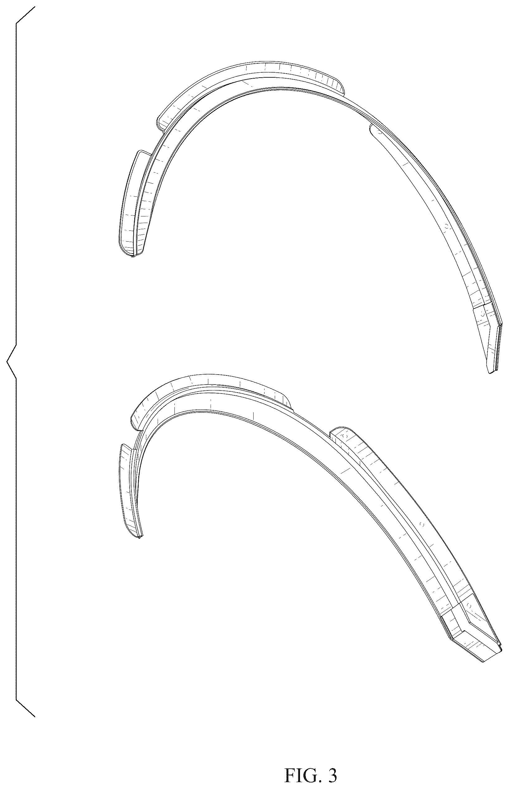 Patent USD1078568 Figure 3 – Fender flare set