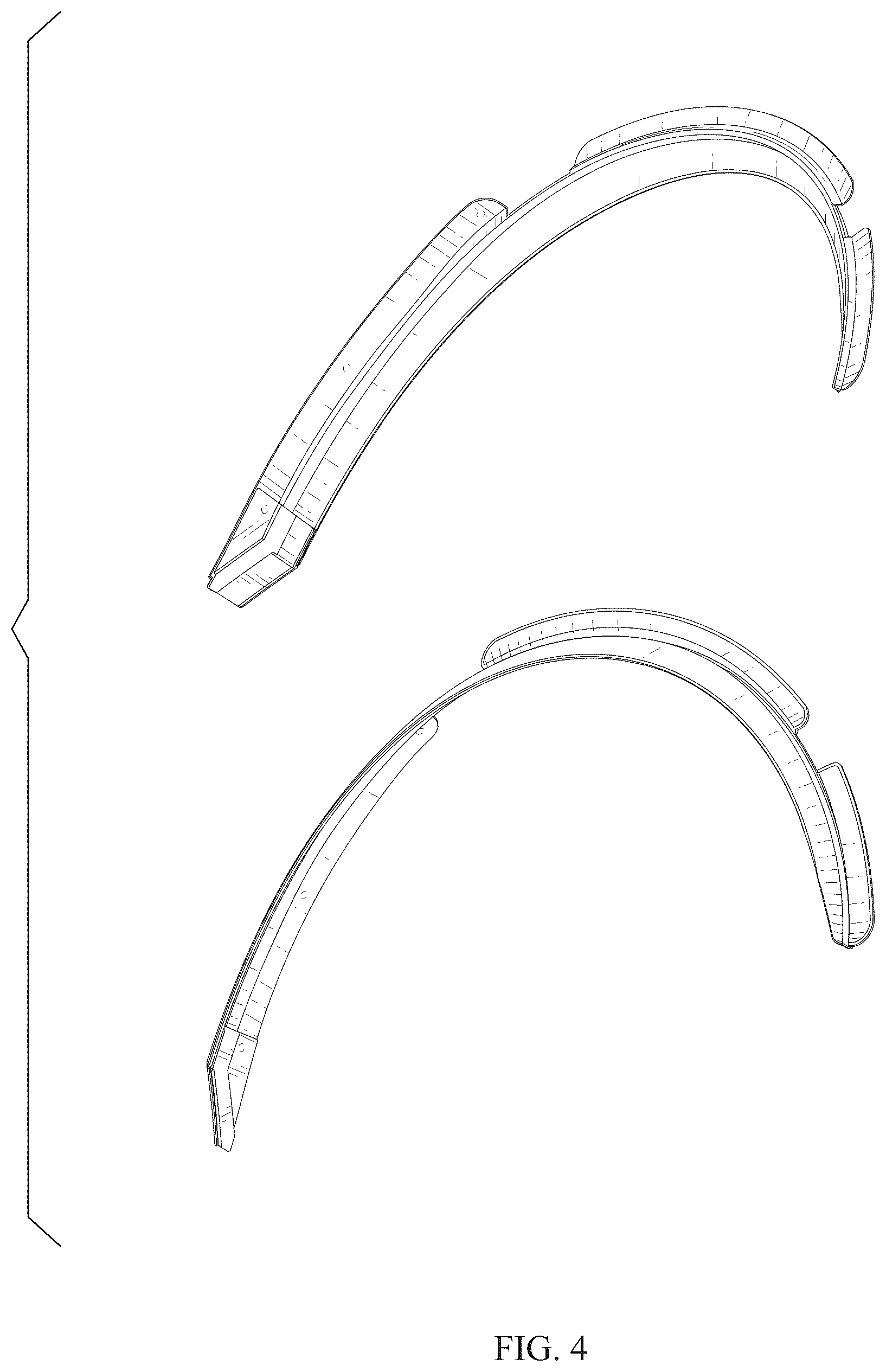 Patent USD1078568 Figure 4 – Fender flare set