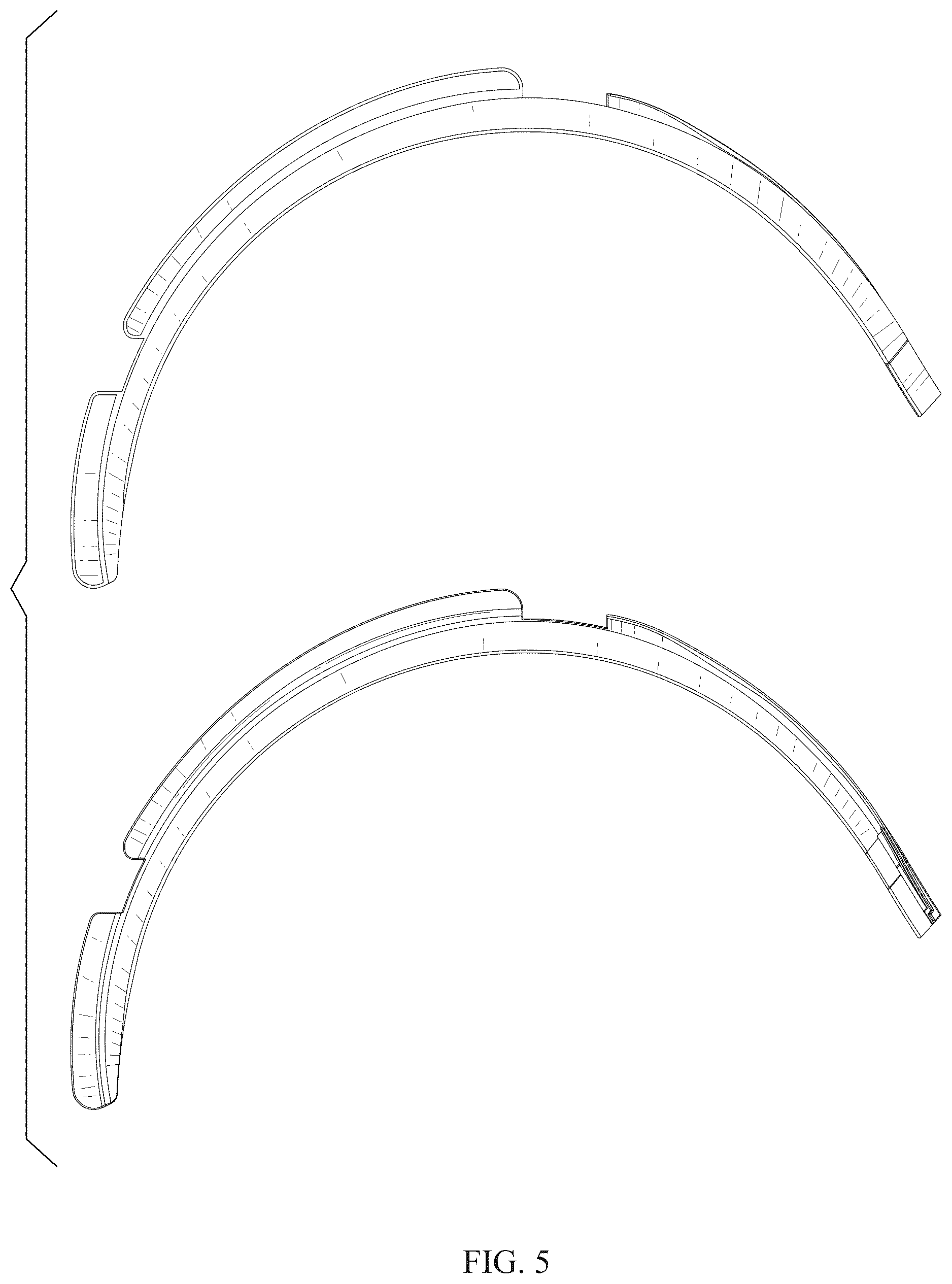 Patent USD1078568 Figure 5 – Fender flare set