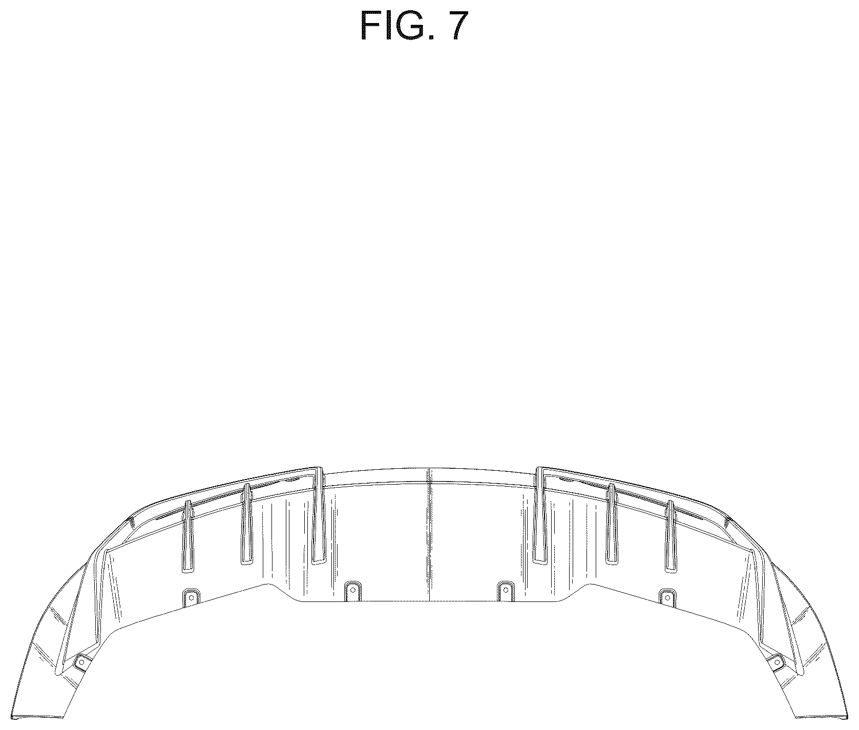 Patent USD1078569 Figure 7 – Rear diffuser for vehicle tuning