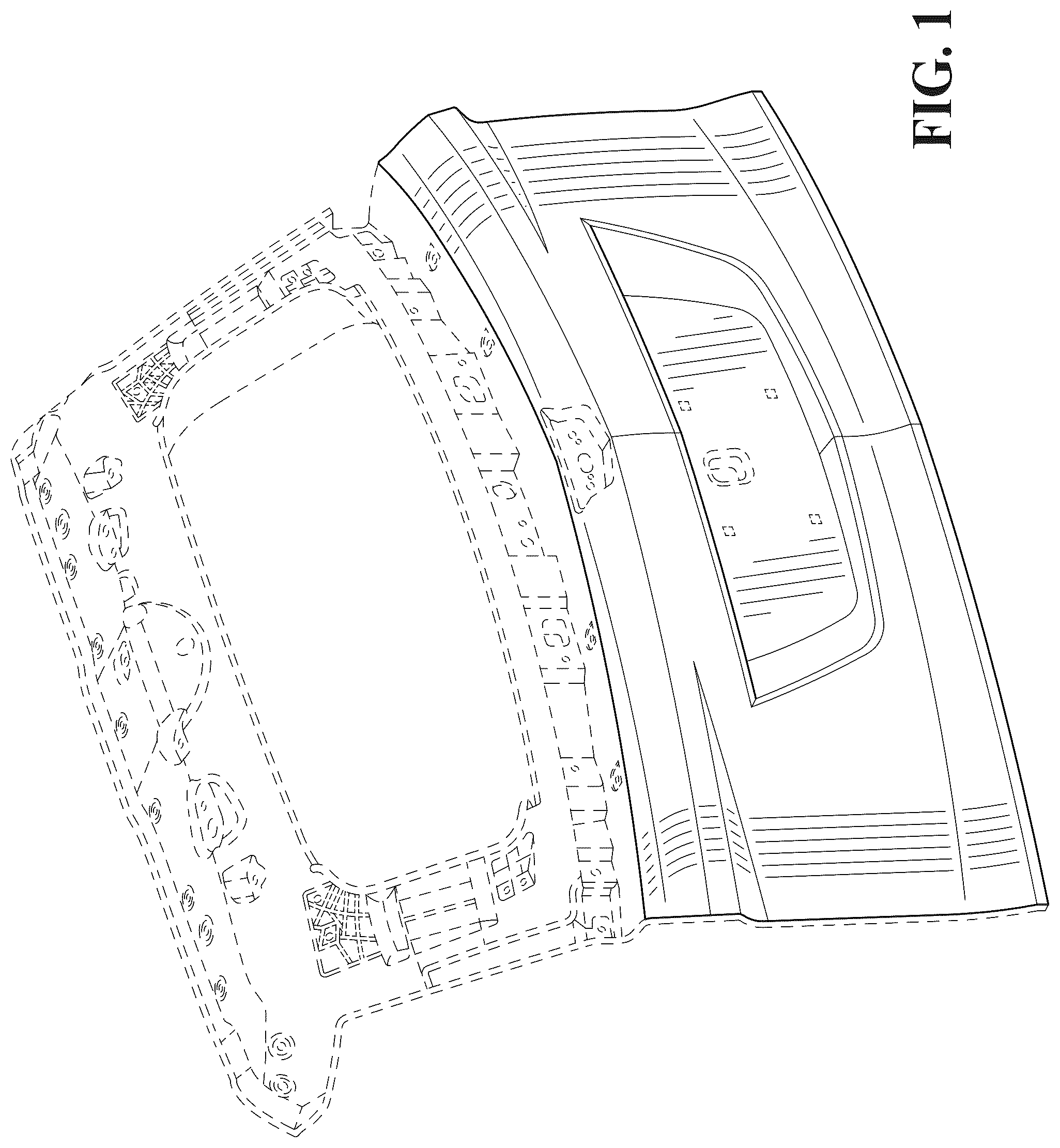 Patent USD1078575 Figure 1 – Vehicle liftgate