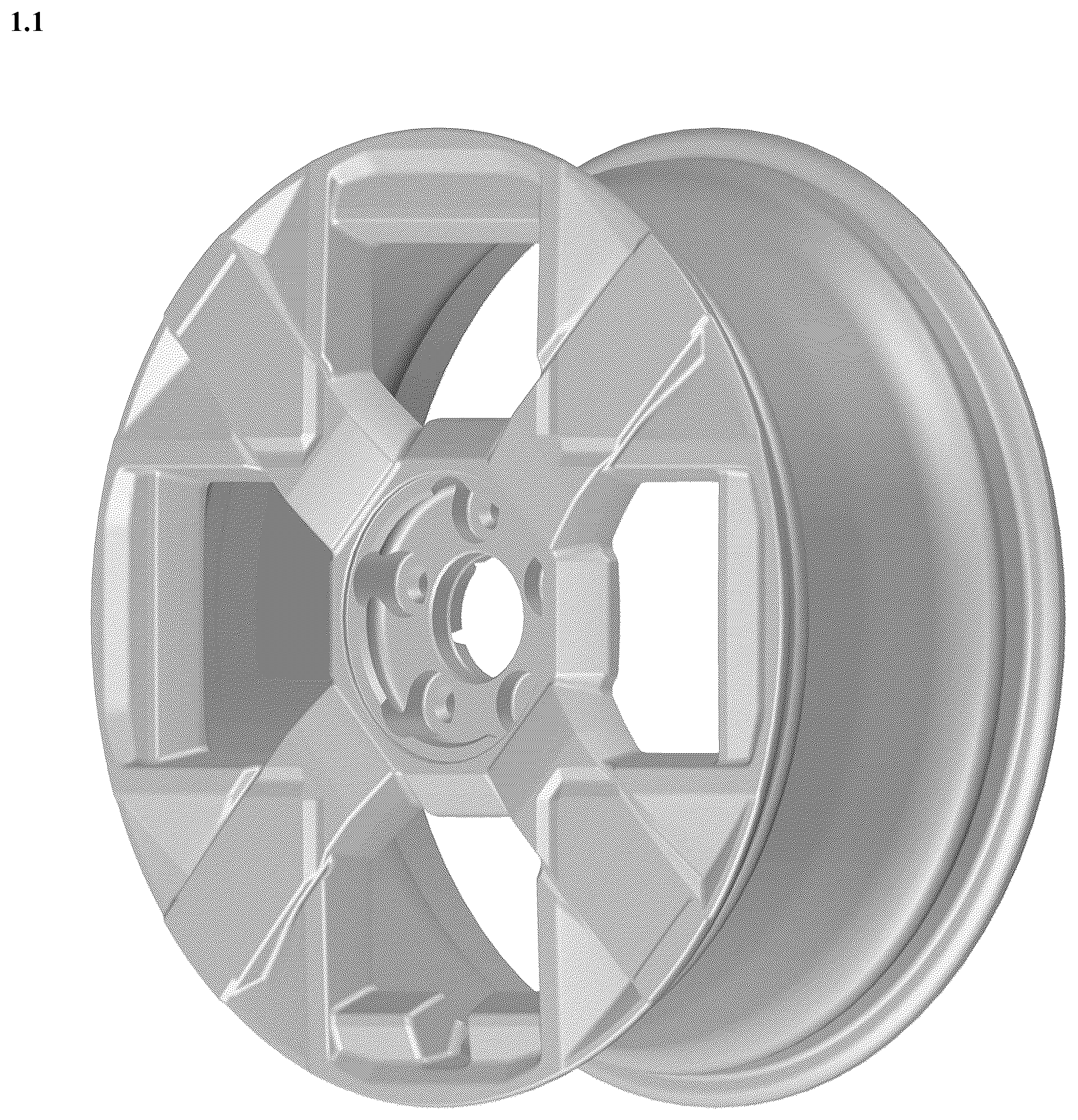 Patent USD1078577 Figure 1 – Wheel for automobile
