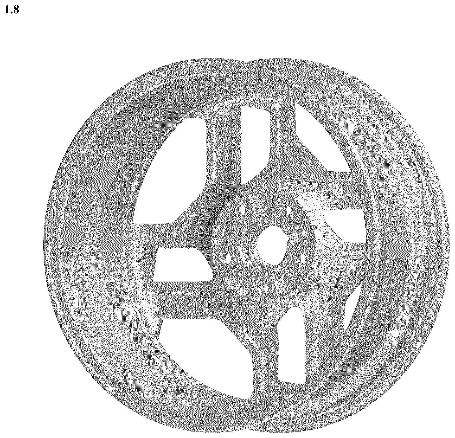 Patent USD1078579 Figure 8 – Wheel for automobile