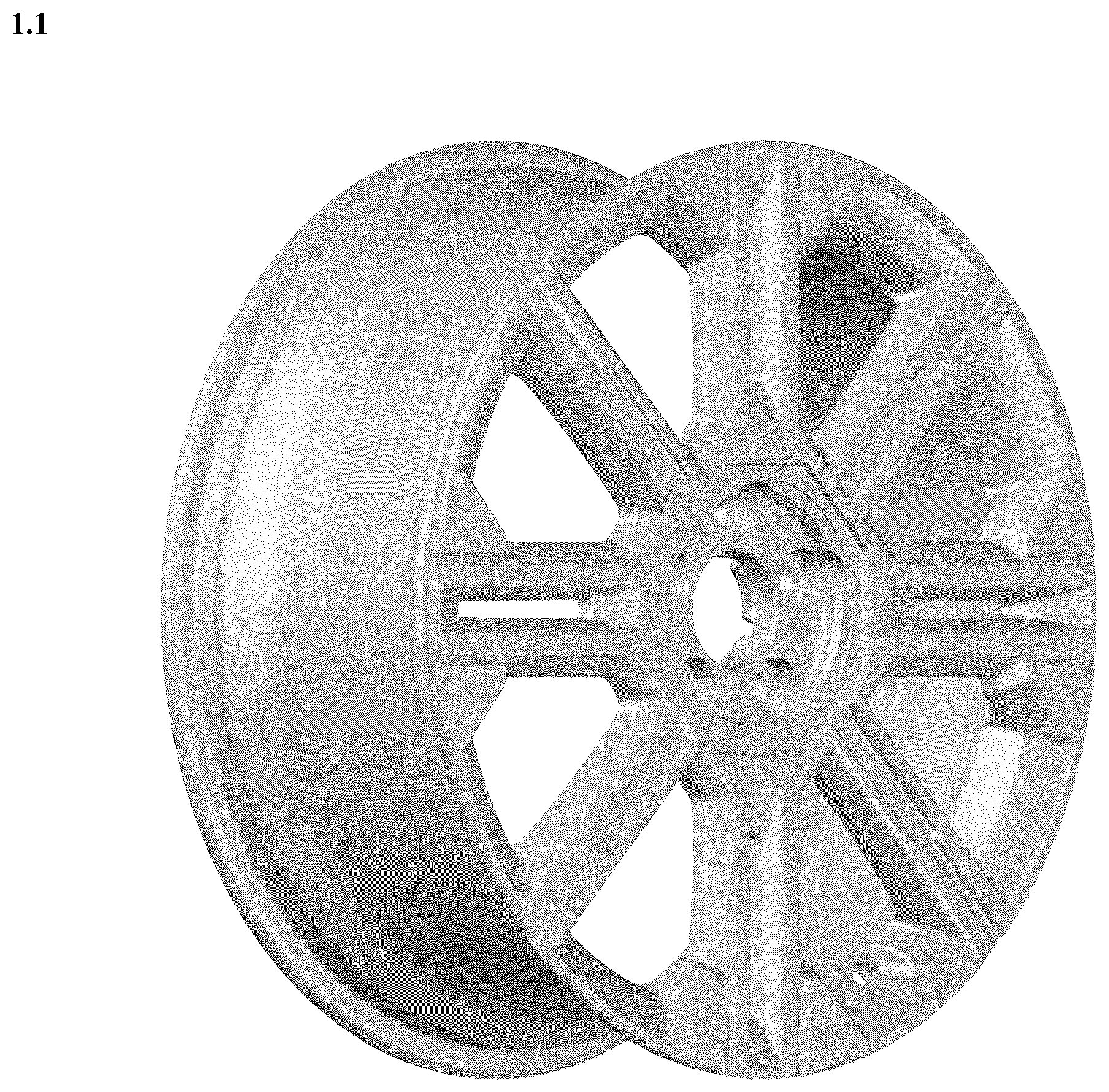 Patent USD1078580 Figure 1 – Wheel for automobile