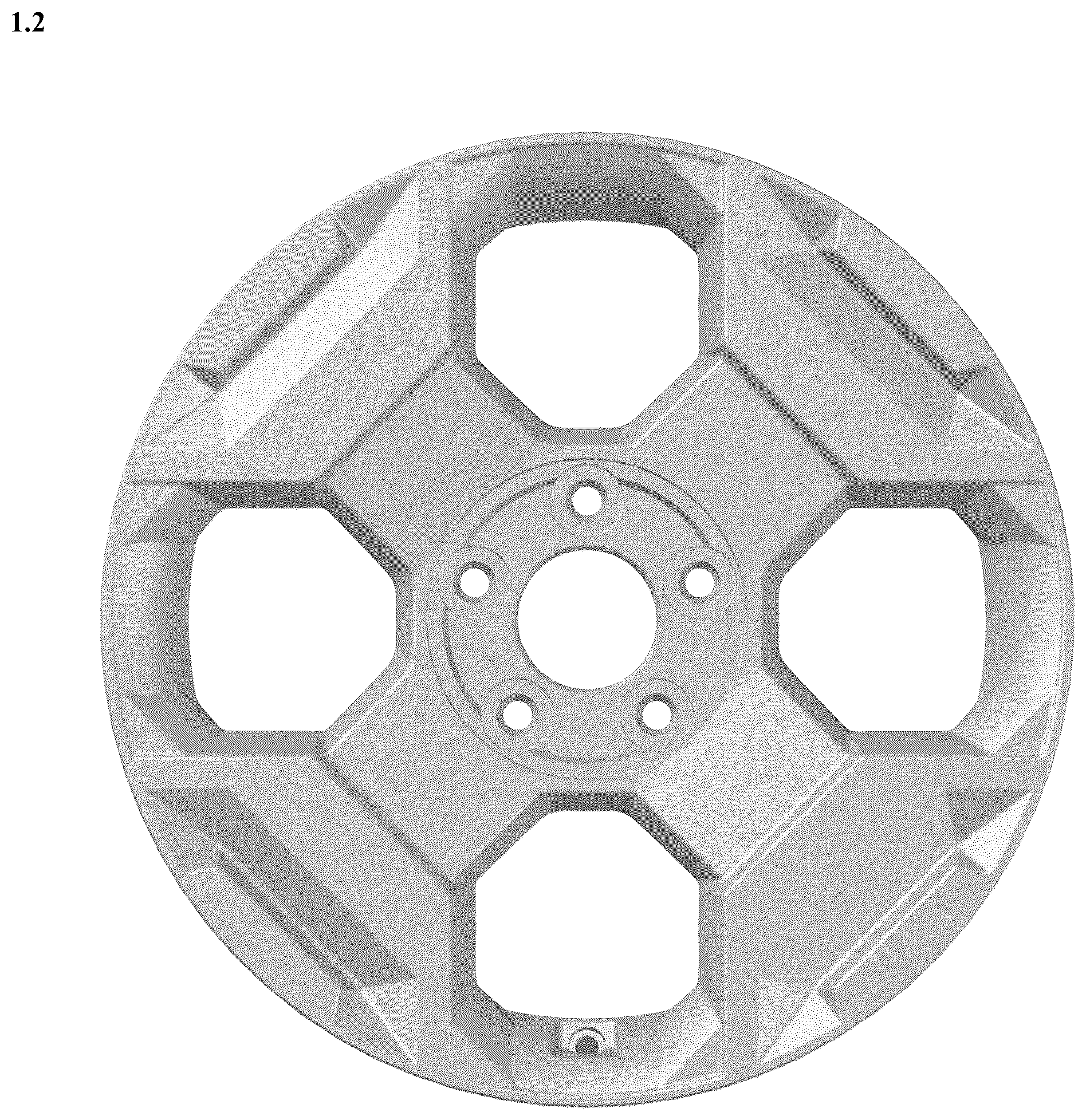 Patent USD1078581 Figure 2 – Wheel for automobile