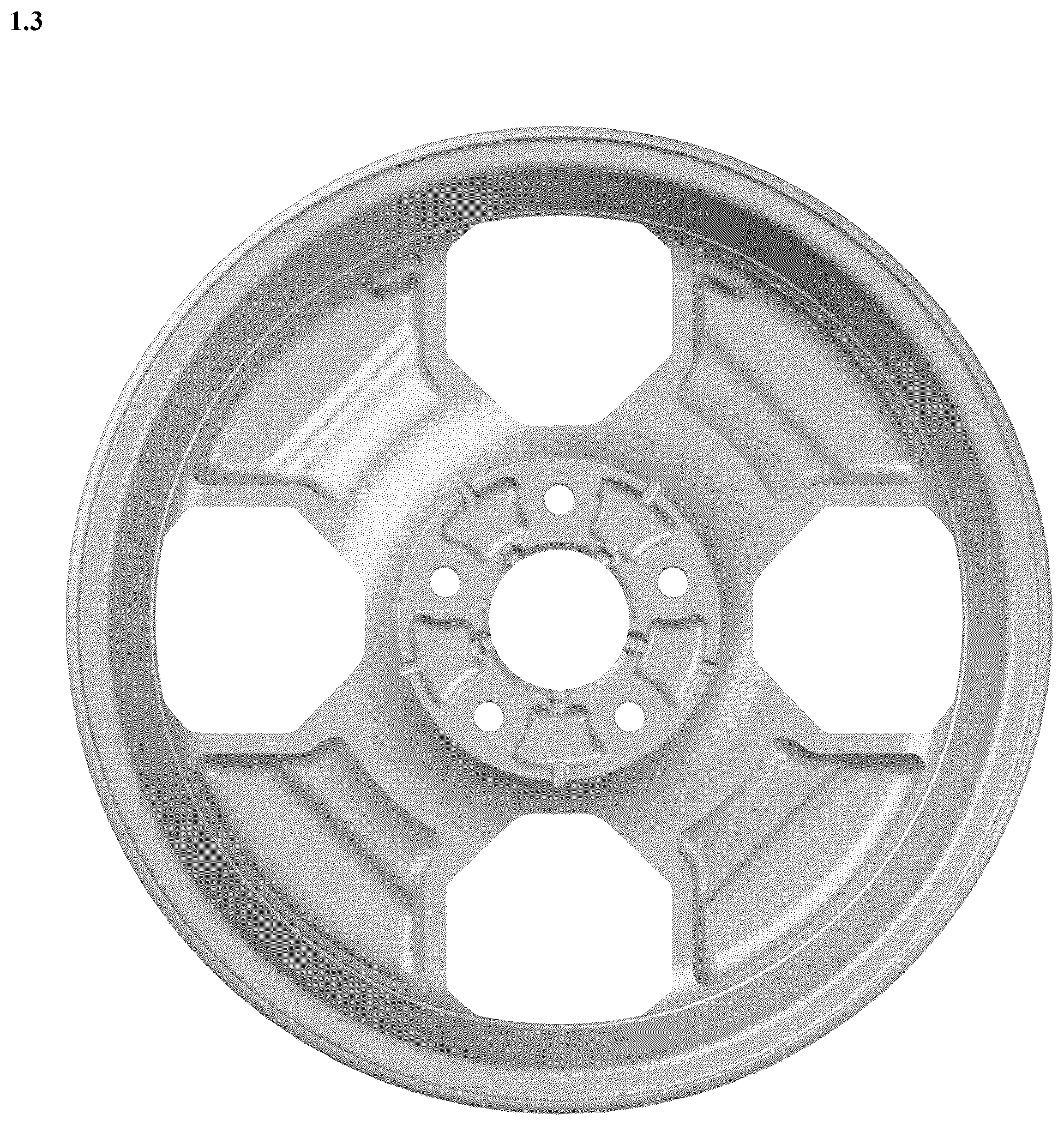 Patent USD1078581 Figure 3 – Wheel for automobile