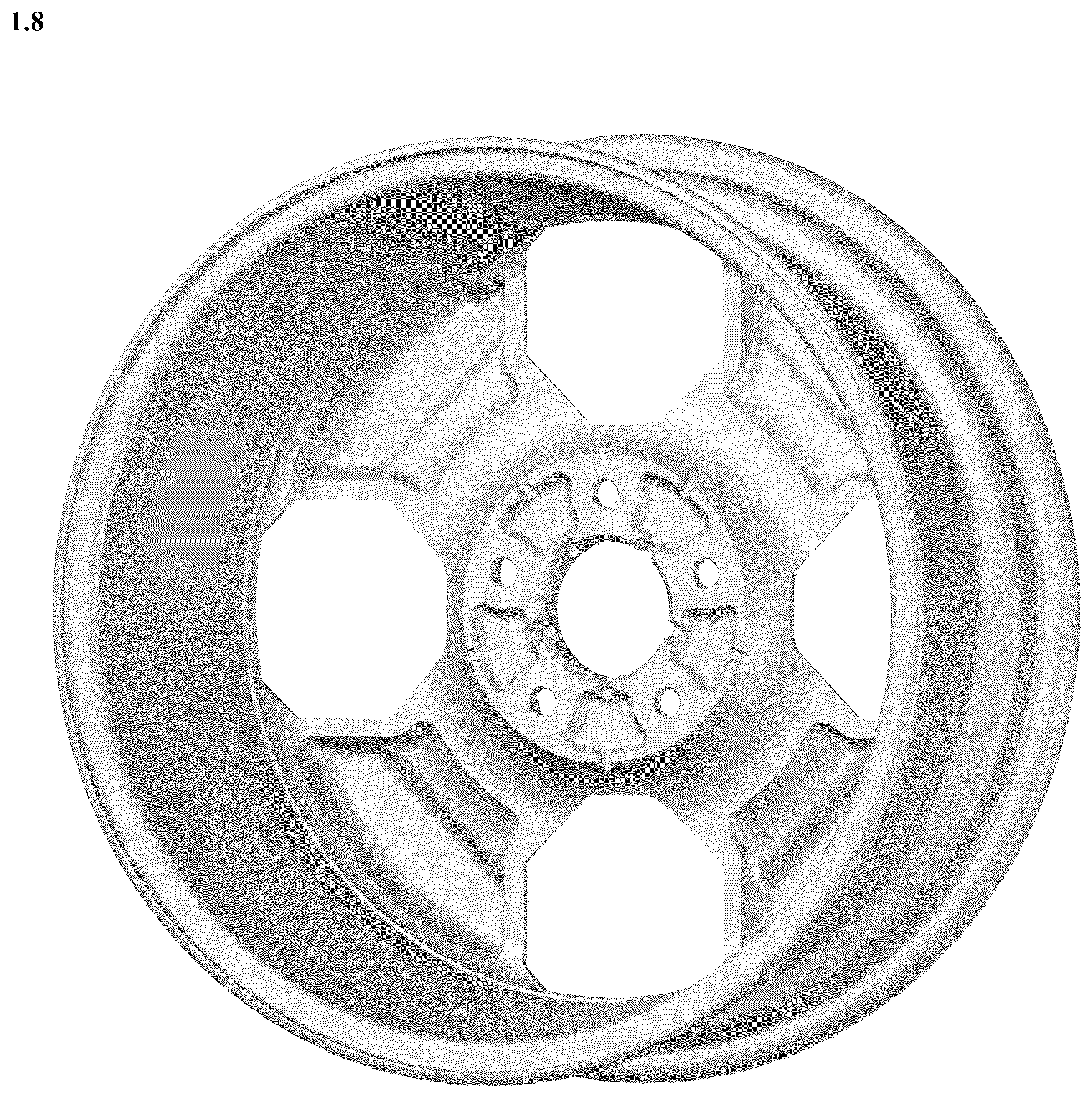 Patent USD1078581 Figure 8 – Wheel for automobile