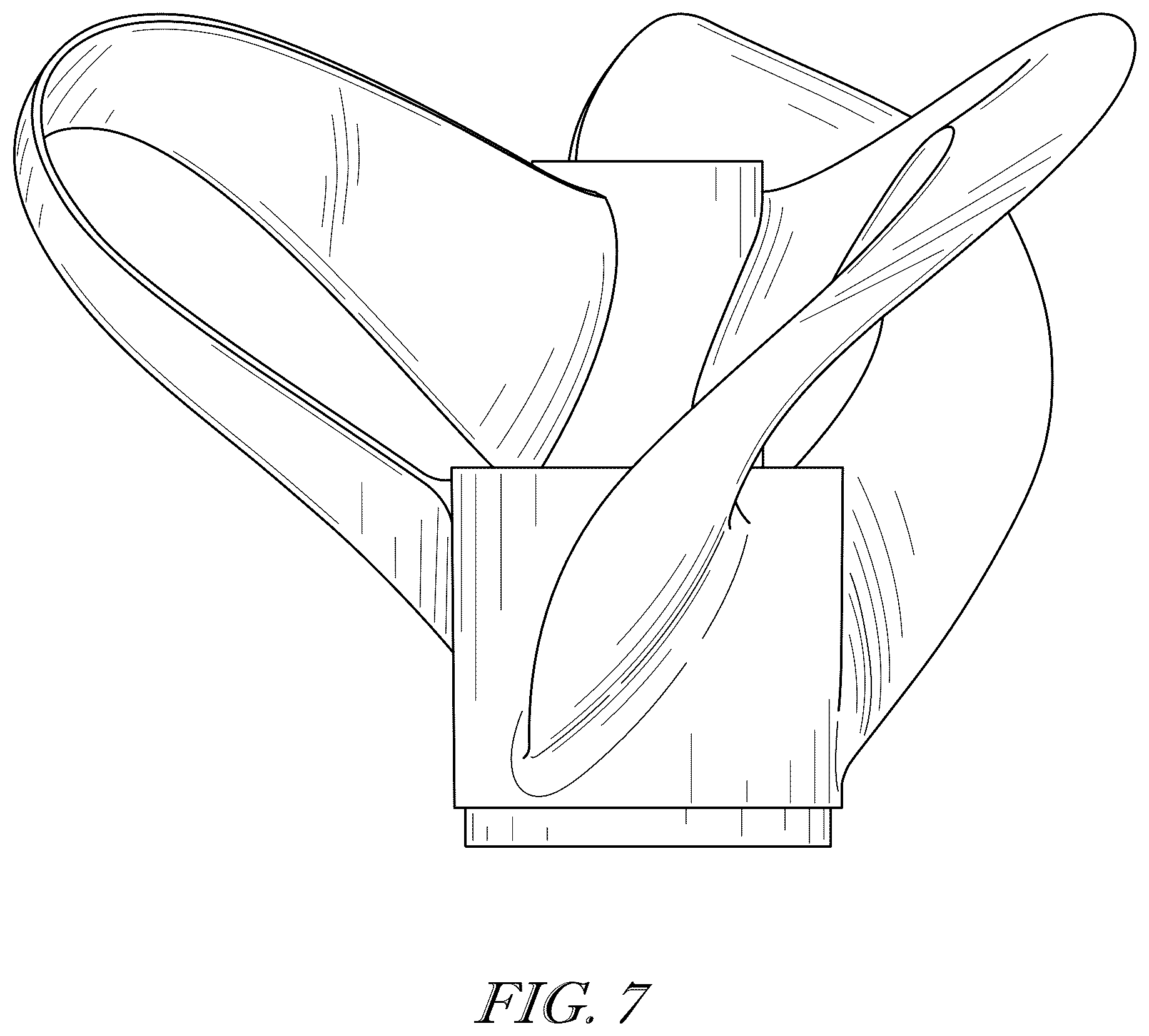 Patent USD1078583 Figure 7 – Propeller with stepped hub