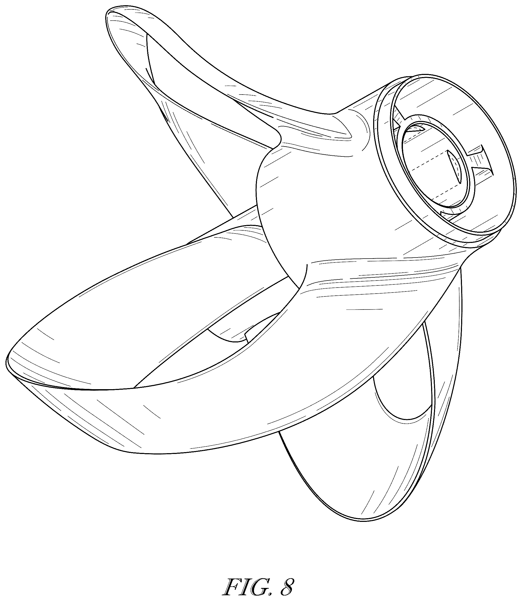 Patent USD1078583 Figure 8 – Propeller with stepped hub