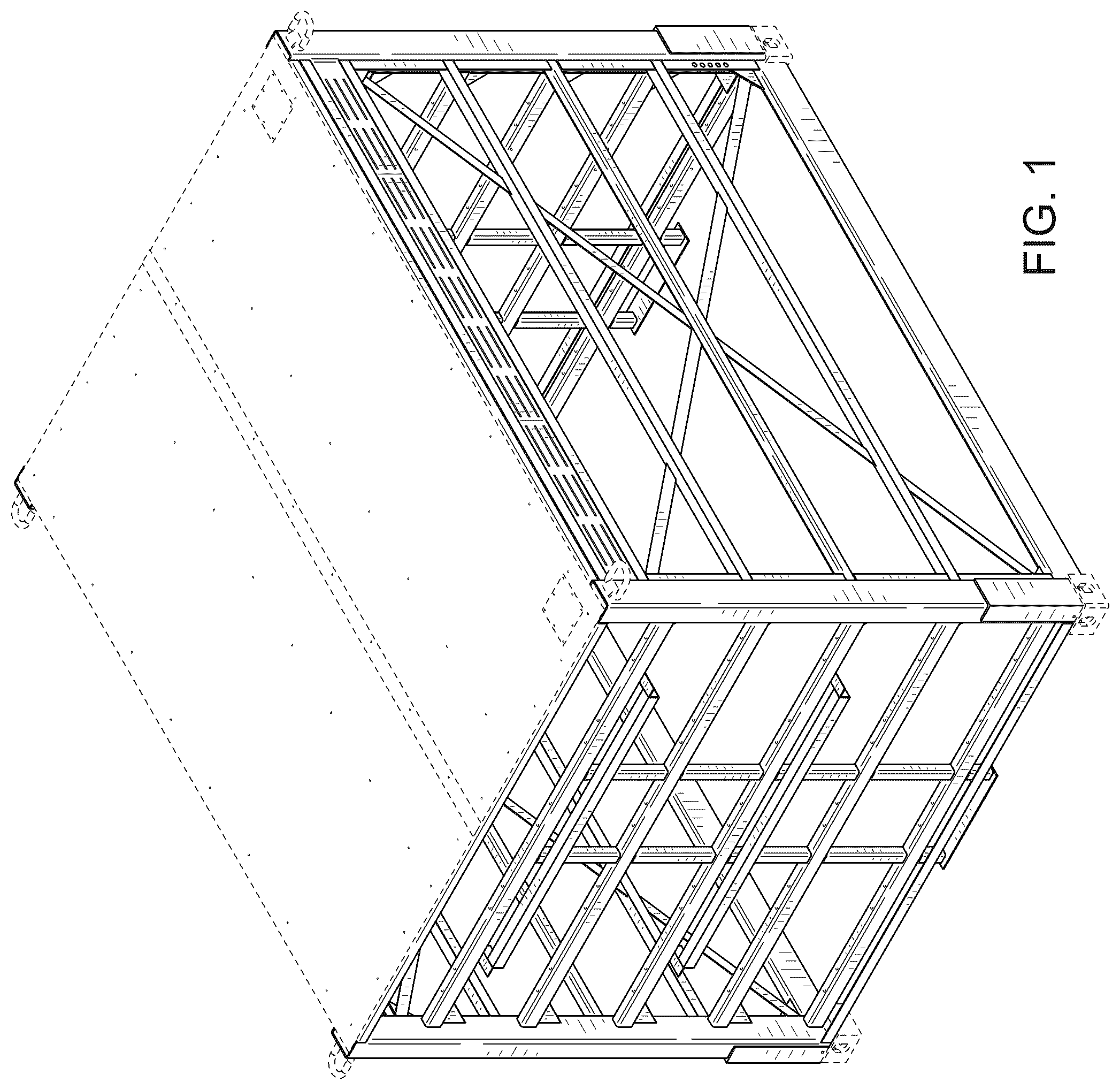 Patent USD1078588 Figure 1 – Frame for gas cylinders