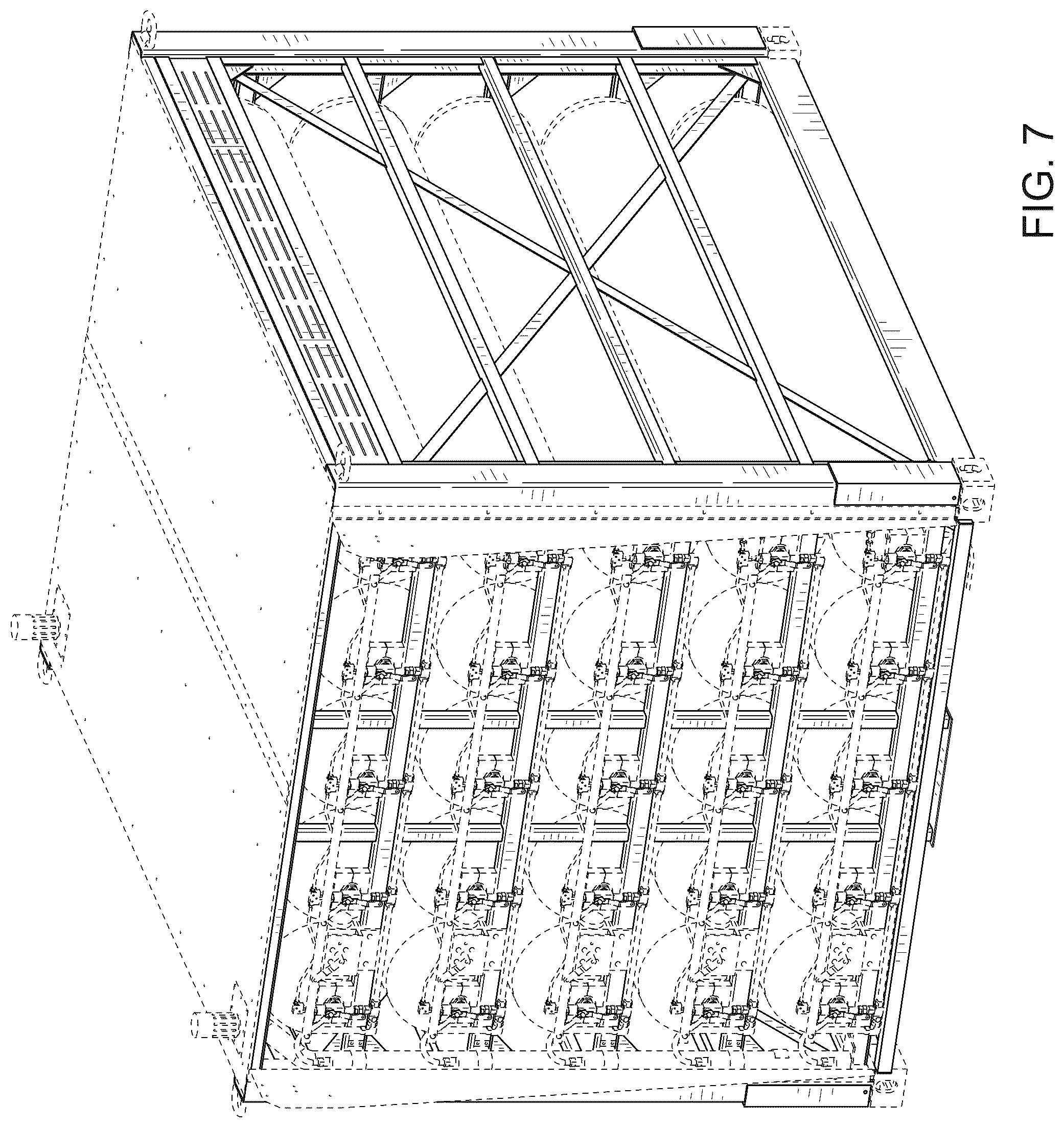 Patent USD1078588 Figure 7 – Frame for gas cylinders