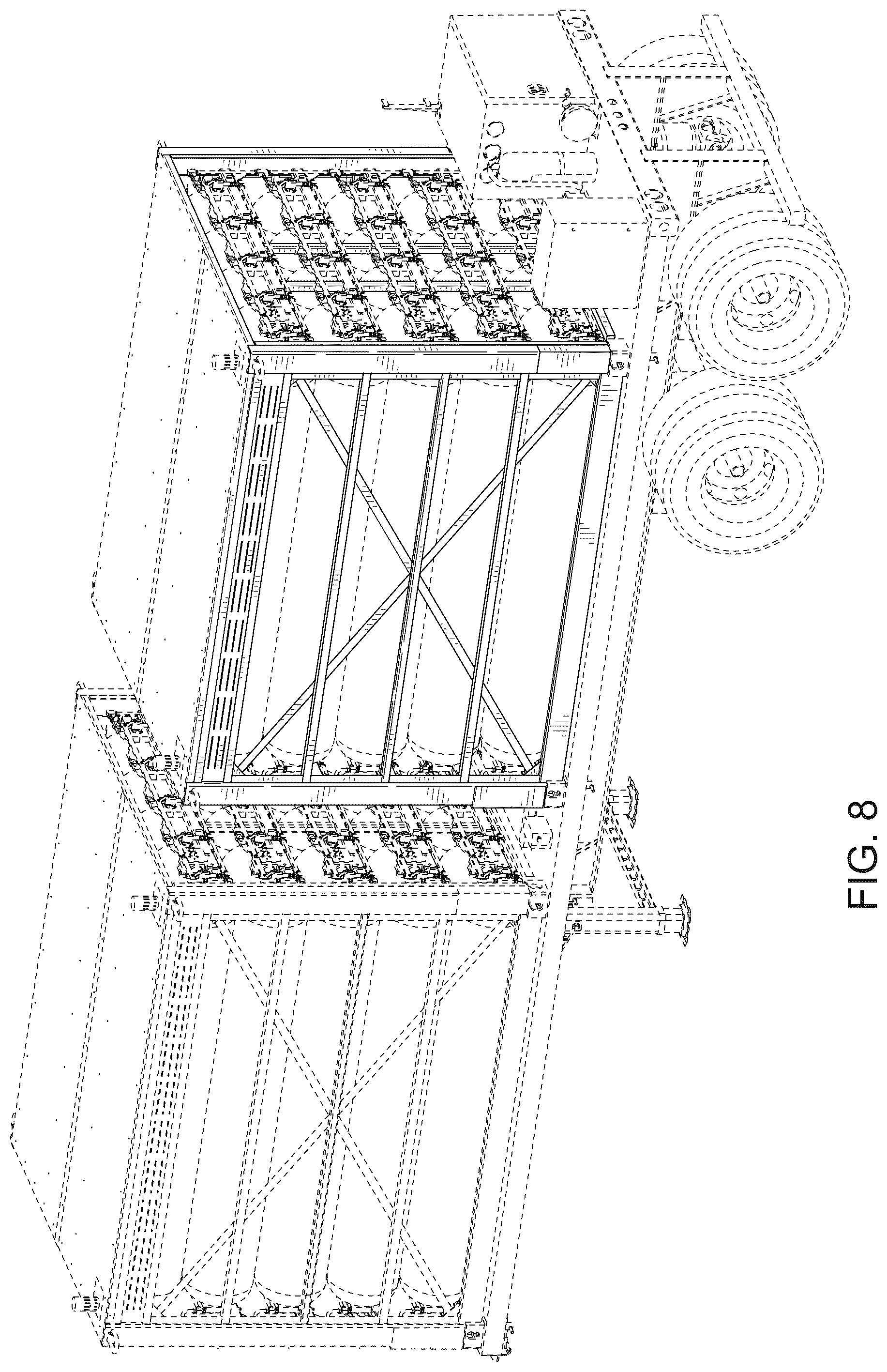Patent USD1078588 Figure 8 – Frame for gas cylinders