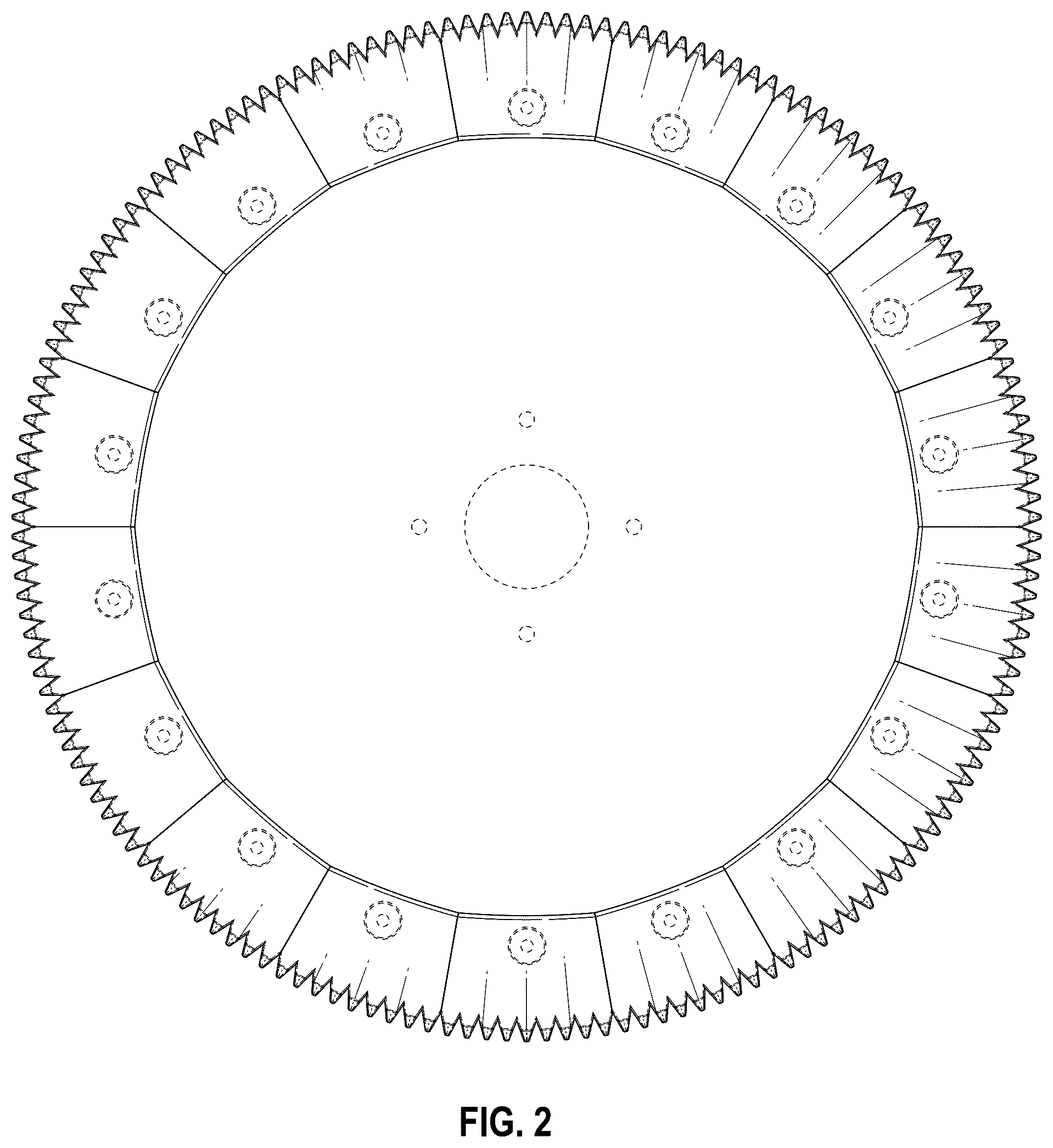 Patent USD1078594 — Wheel segment of a segmented wheel — Figure 1