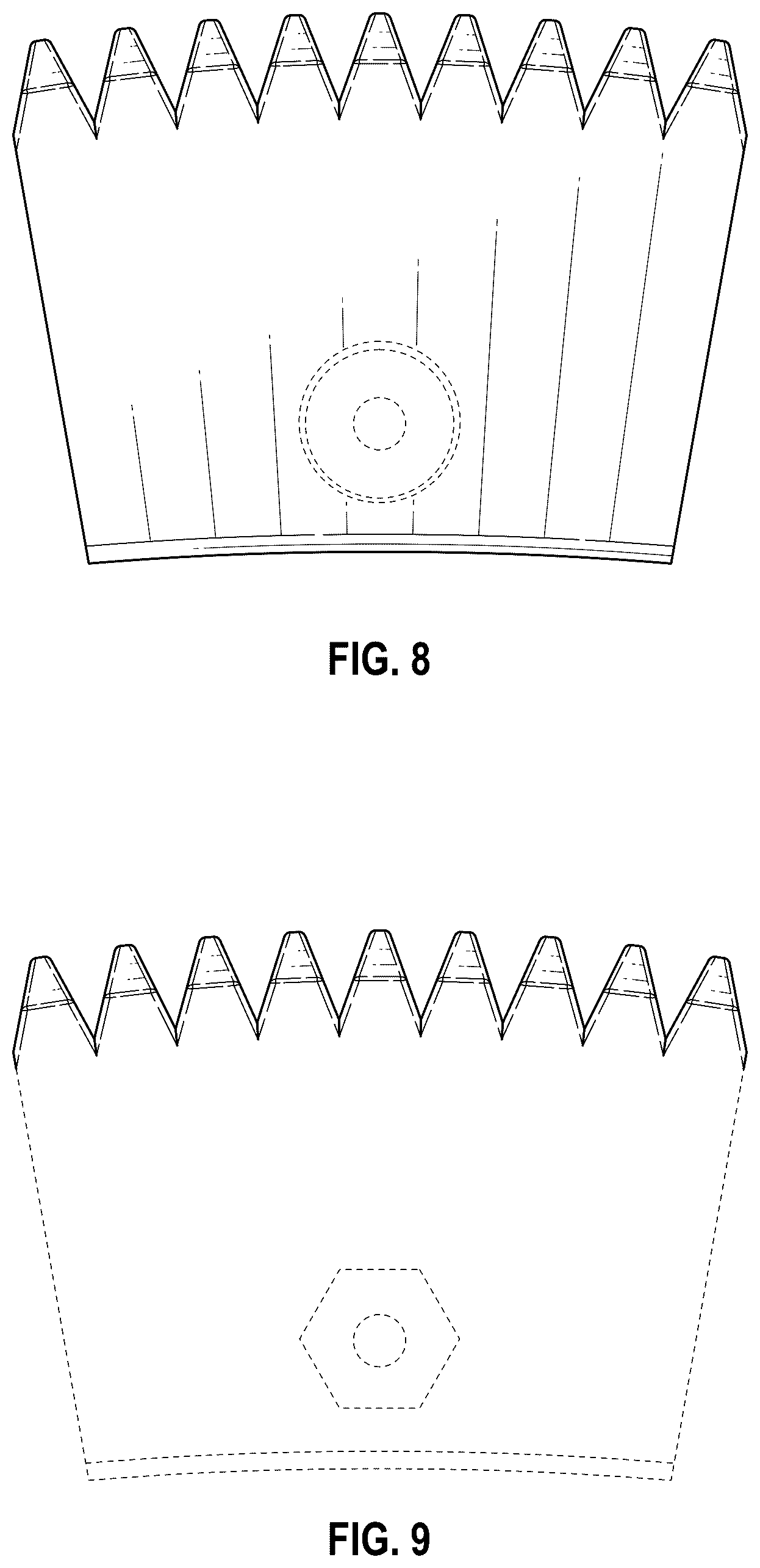 Patent USD1078594 Figure 7 – Wheel segment of a segmented wheel