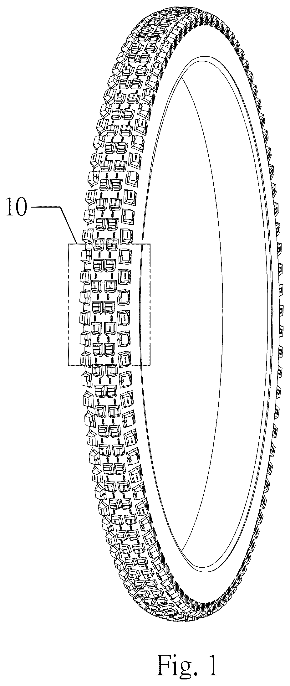Patent USD1078595 Figure 1 – Tire