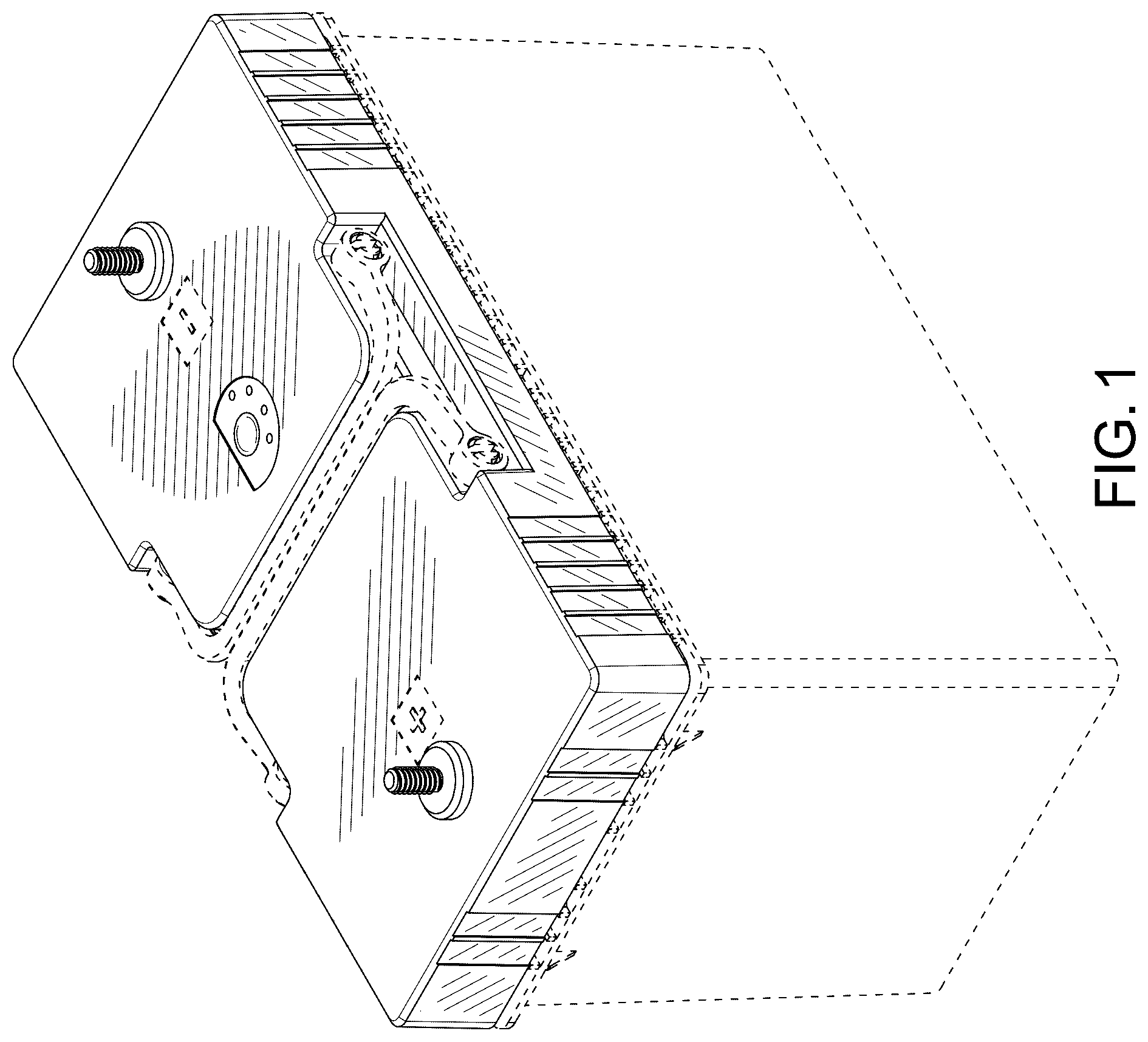Patent USD1078602 Figure 1 – Cover for a battery