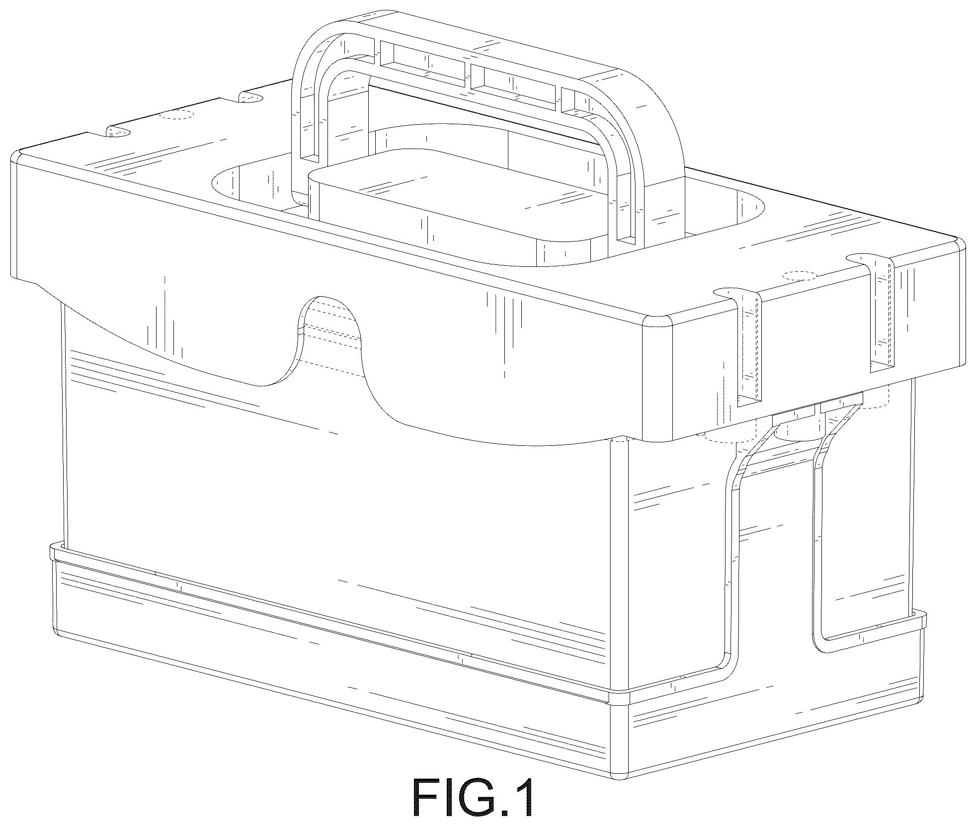 Patent USD1078615 — Battery case — Figure 1