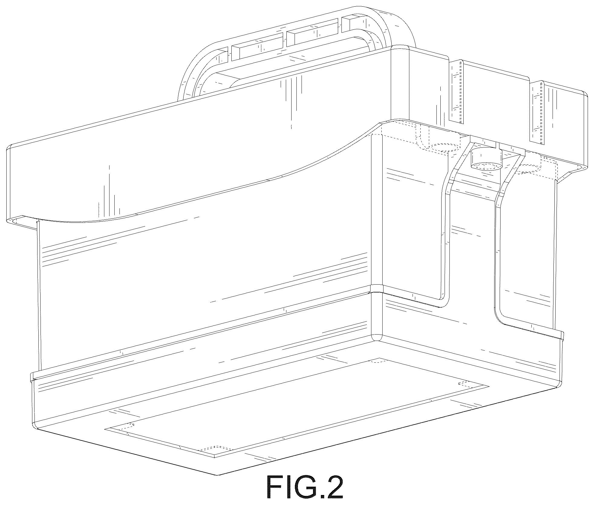 Patent USD1078615 Figure 2 – Battery case