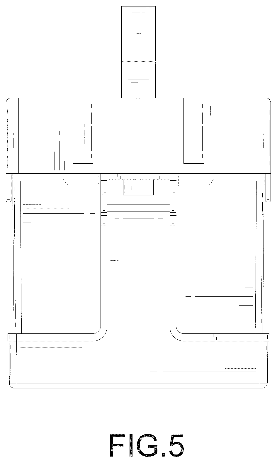 Patent USD1078615 Figure 5 – Battery case