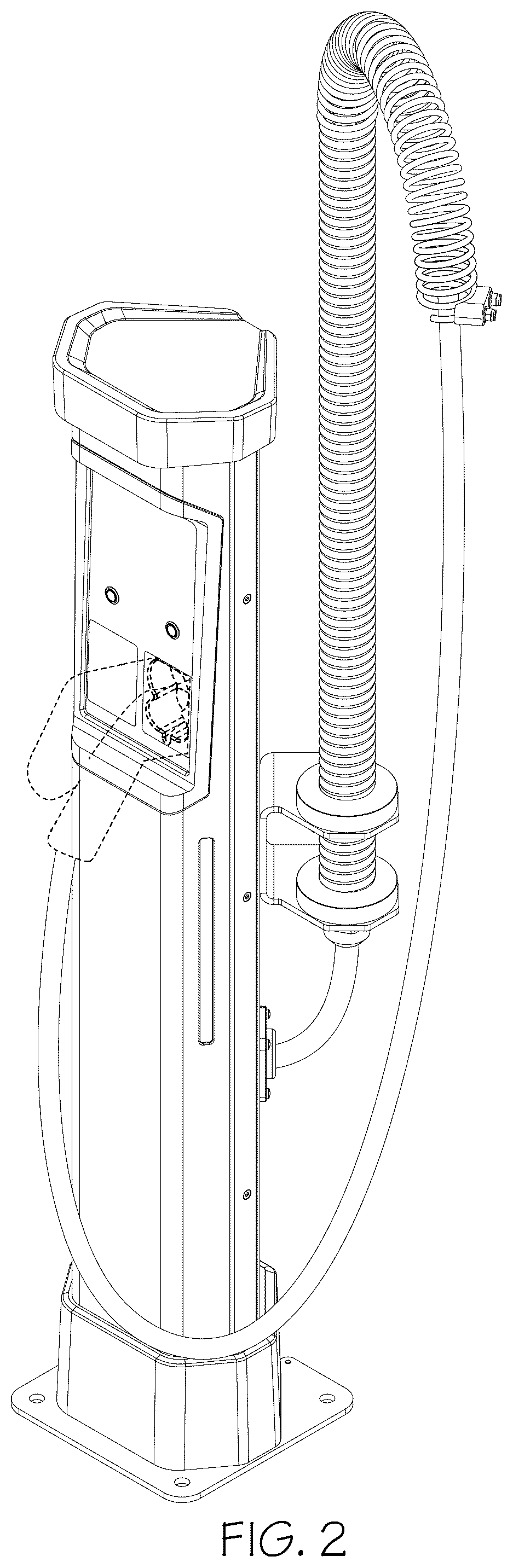 Patent USD1078617 Figure 2 – Charging apparatus for vehicles