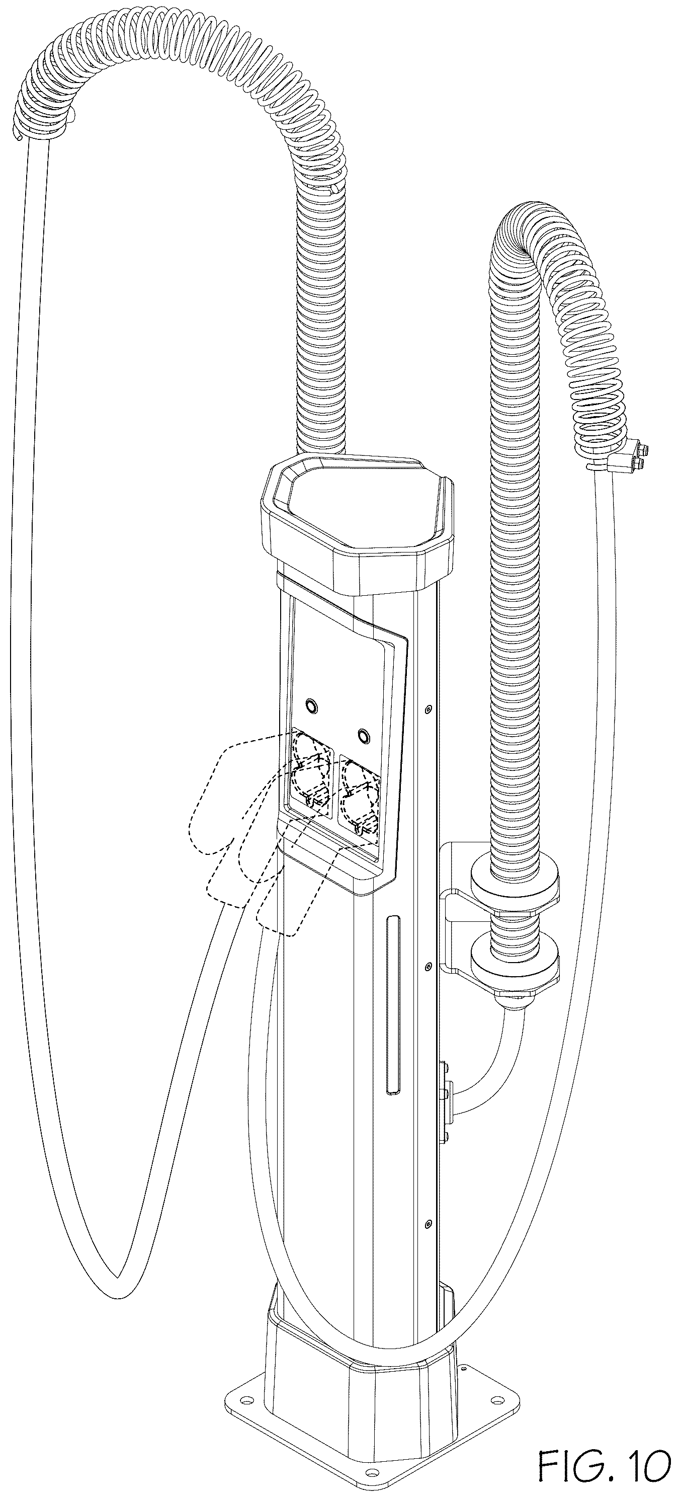 Patent USD1078617 Figure 10 – Charging apparatus for vehicles